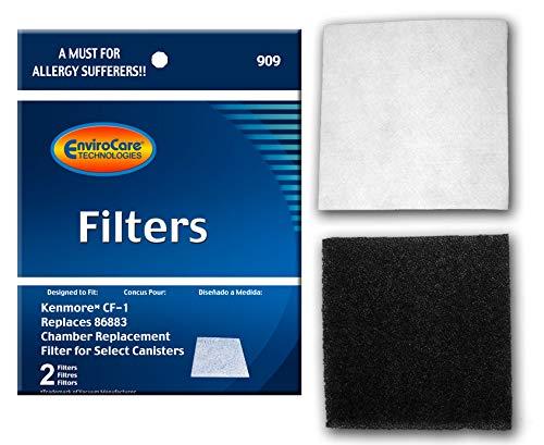 Envirocare Replacement Vacuum Filters for Kenmore CF-1 Progressive Vacuums (Pack of 2)