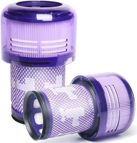 2 Pack V12 Filter Replacement for Dyson V12 Slim Vacuums - Compatible with V12 Detect Slim Cordless Stick Vacuum, Compare to Part 971517-01