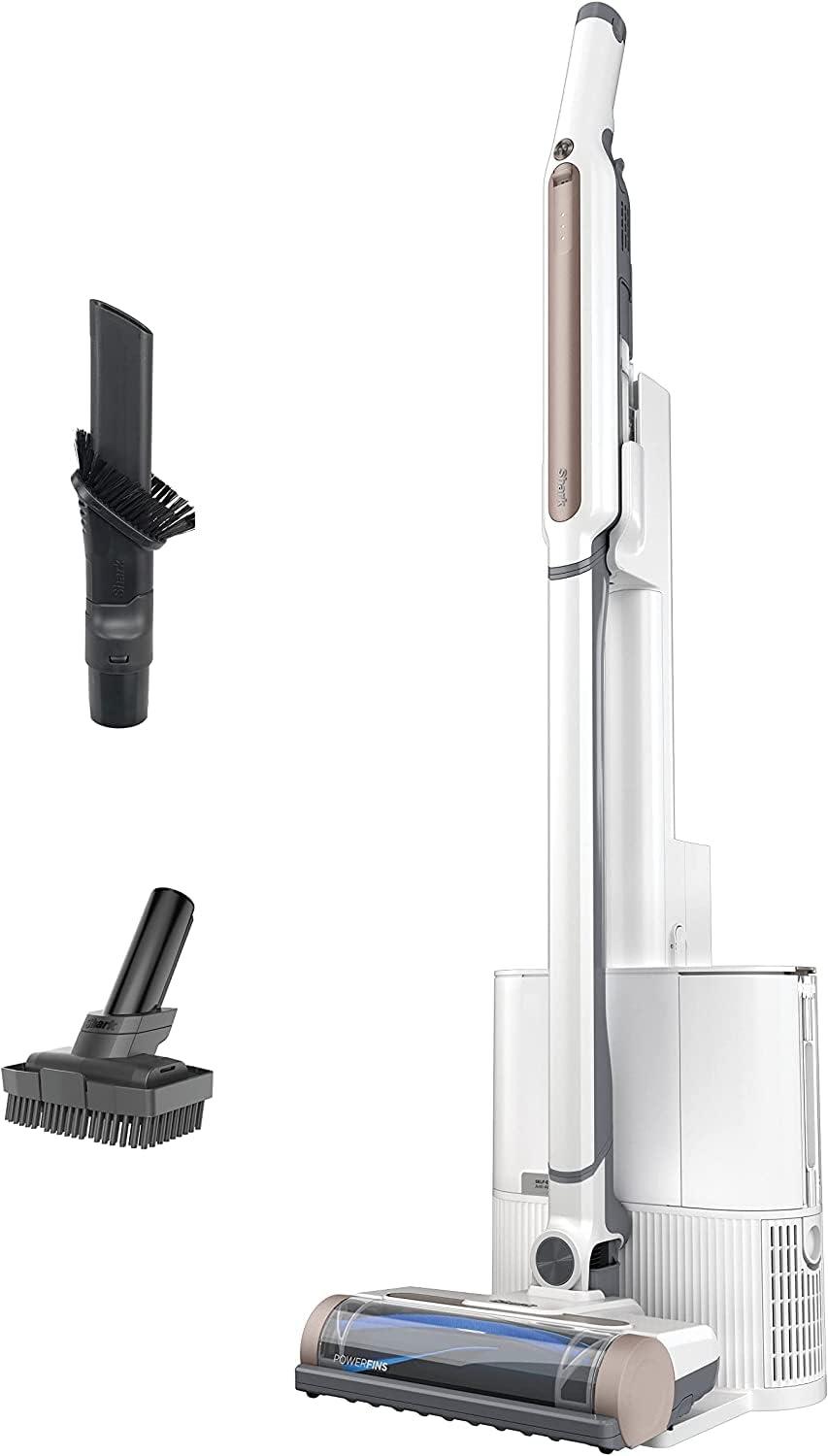 Shark Ws642Ae Wandvac System - Powerful Cordless Stick Pet Hair Vacuum with HEPA Filtration, Self-Cleaning Brushroll, and Anti-Allergen Complete Seal (White) - Renewed
