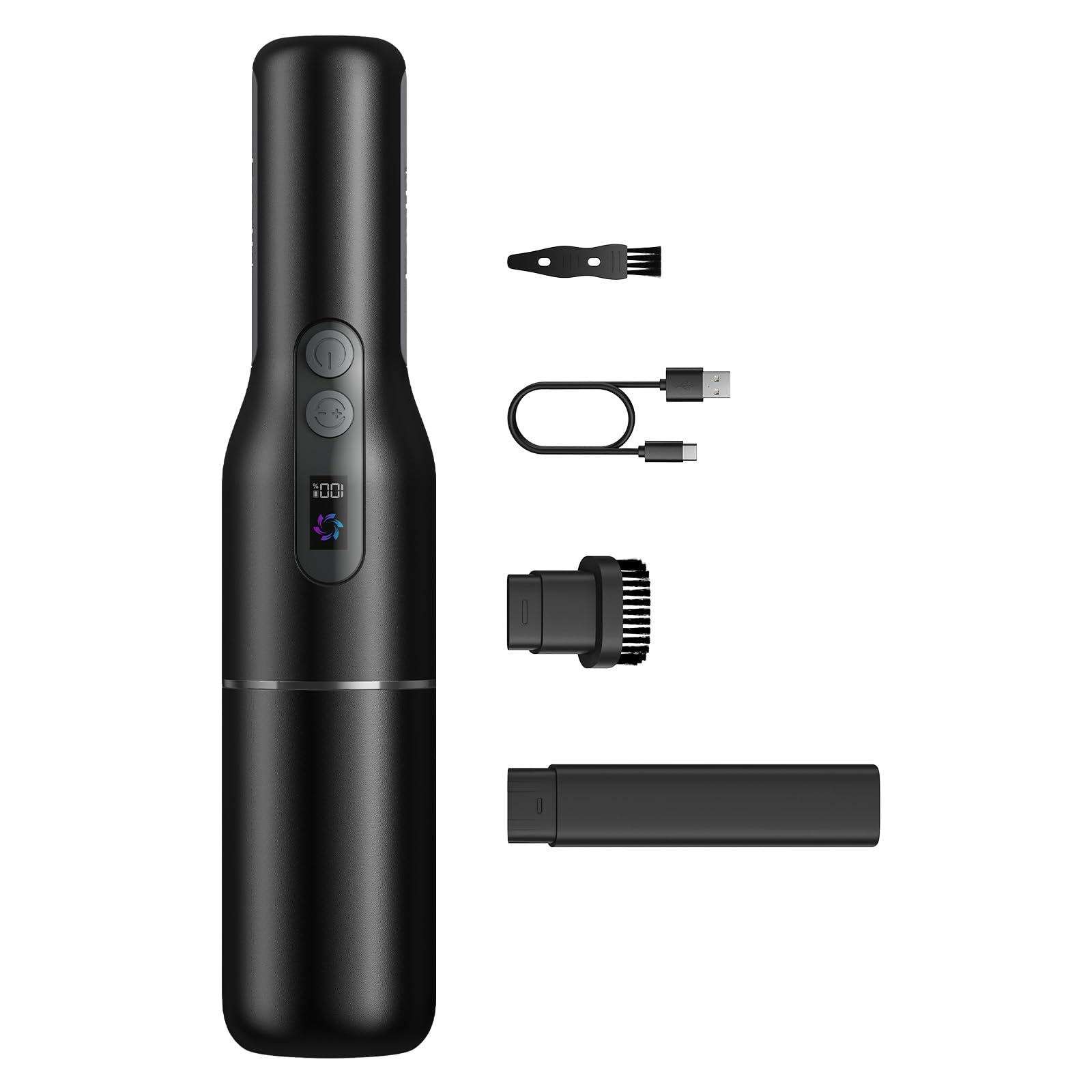 Fanttik Slim V7 Pocket Car Vacuum Cleaner - Handheld Cordless Mini Vacuum with High Power Suction and LED Display
