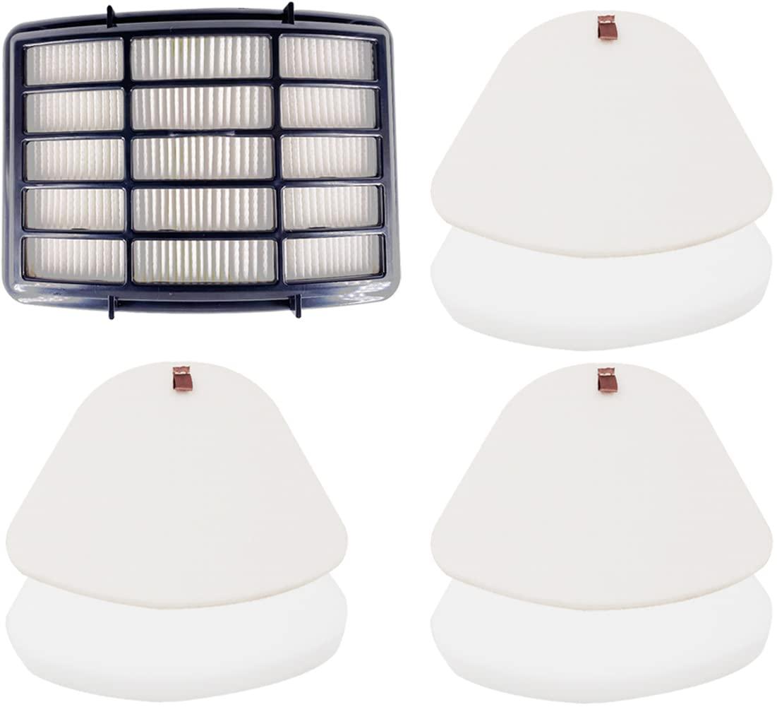 Shark Navigator Lift-Away NV350 NV351 NV352 NV355 NV356E NV357 NV358 NV360 NV370 NV391 UV440 UV490 UV540 Filter Kit Replacement XFF350 XHF350 - 3 Foam & Felt + 1 HEPA