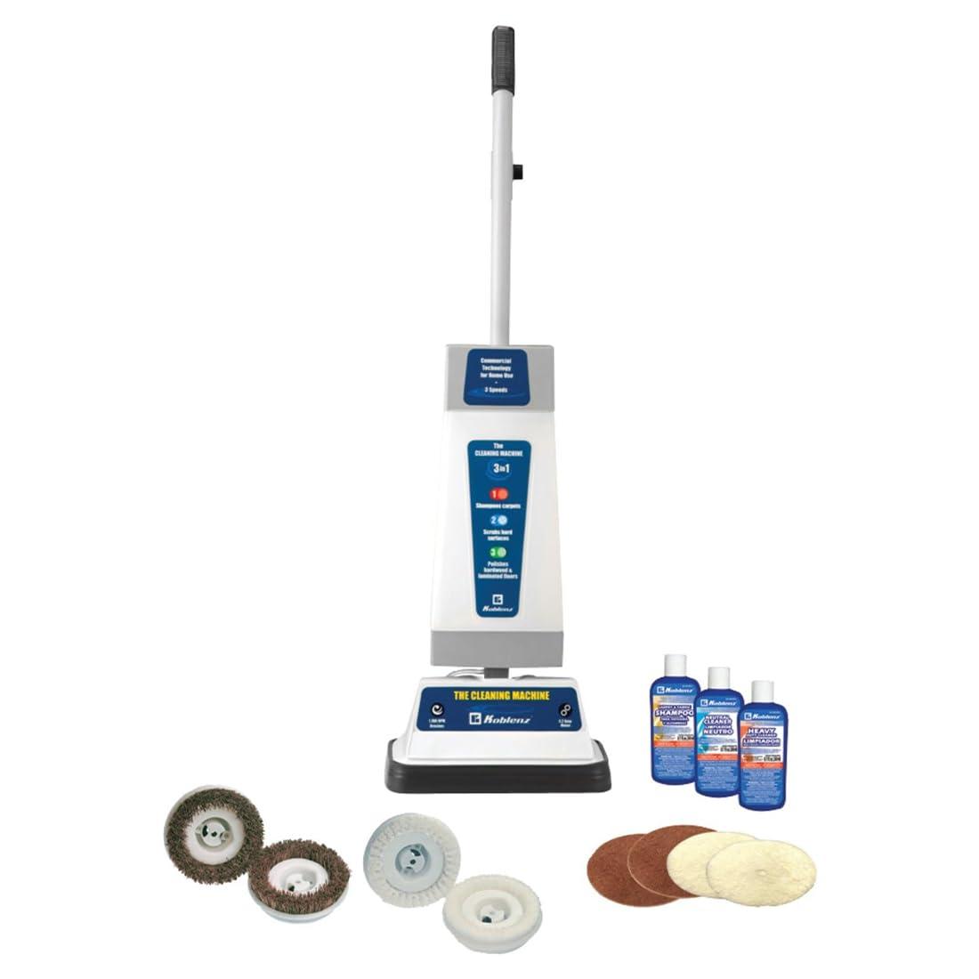 Koblenz Shampooer and Polisher Cleaning Machine with 1100 RPM Motor, 120-Oz Tank, 2-Speed Settings, Scrubbing Brushes - P-820 B