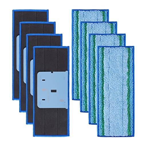 Upgraded 8-Pack Washable Microfiber Mop Pads for iRobot Braava Jet M6 Ultimate Robot Mop