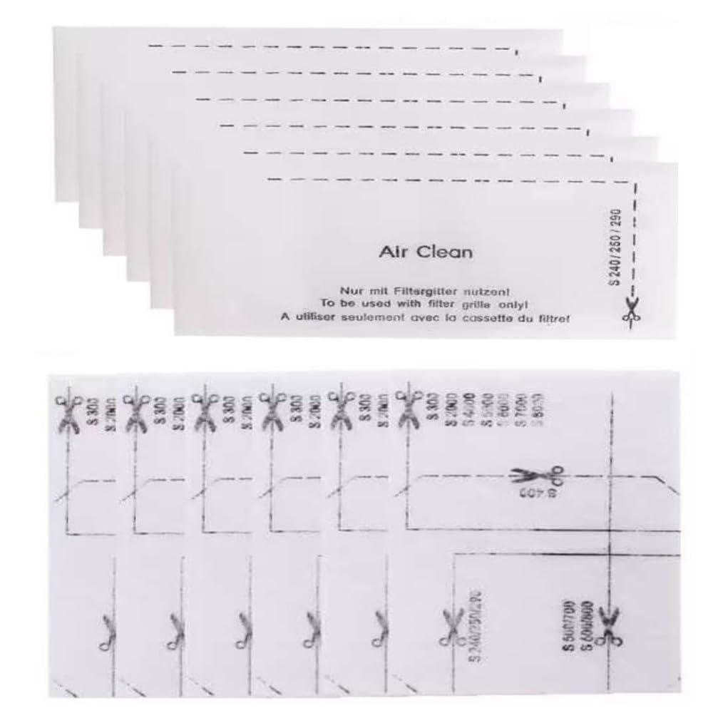 HEPA Filter Replacement Kit for Miele Vacuum Compact C1 C2 C3 Series - 6 Pack Airclean Filters & Motor Protection Filters