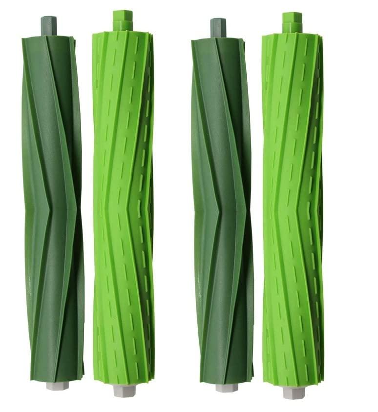 Dual Multi-Surface Rubber Roller Brushes Set for iRobot Roomba E&I J Series - Compatible Replacement Parts