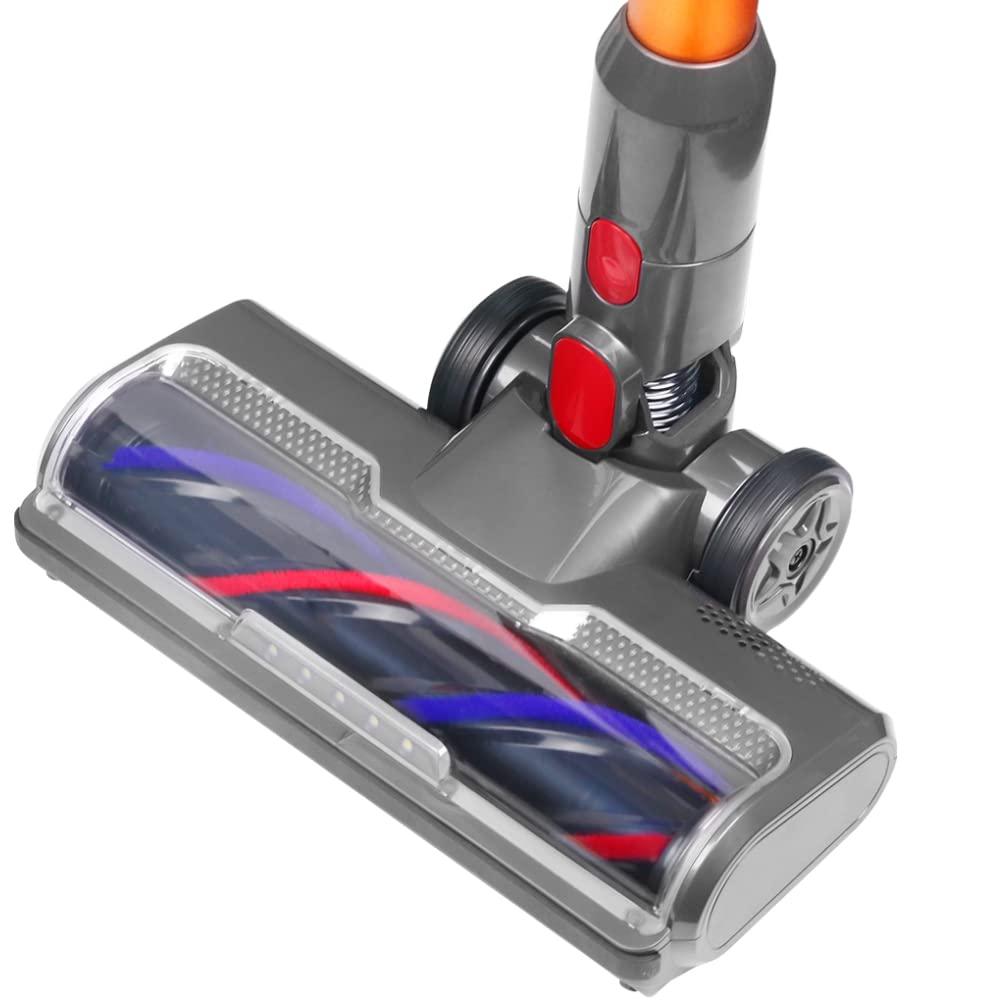 LED Bristle Roller Brush Head Replacement Attachment for Dyson Cordless Vacuum Cleaners, Compatible with V7 V8 V10 V11 V15 Sv10 Sv12 Sv14 Models