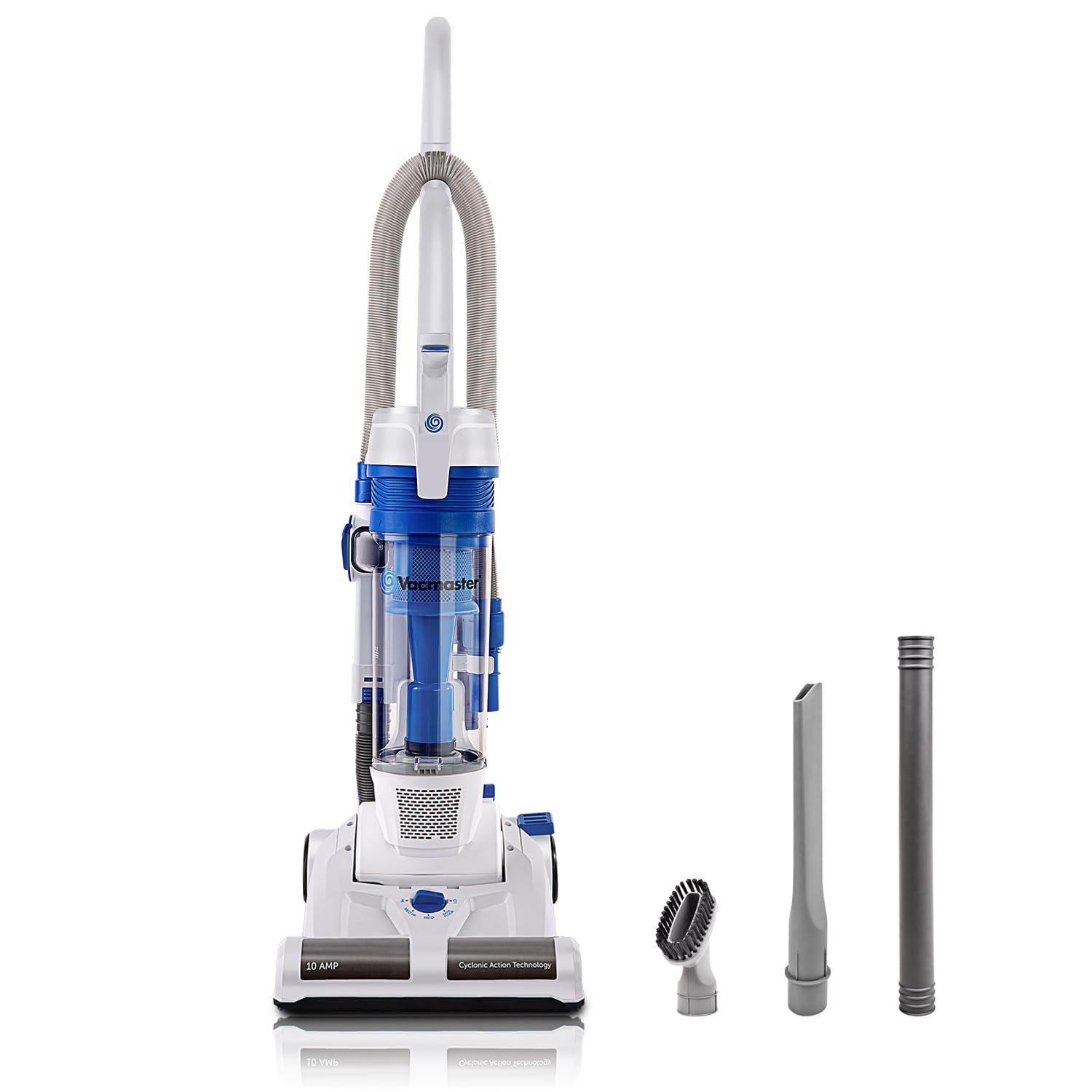 Vacmaster Upright Bagless Vacuum Cleaner with 20ft Cord for Carpet, Hard Floor, Pet Hair