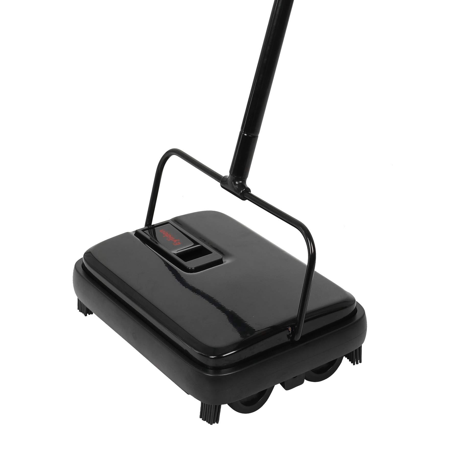Compact Manual Carpet Sweeper - Lightweight Hand Push Broom for Efficient Carpet Cleaning