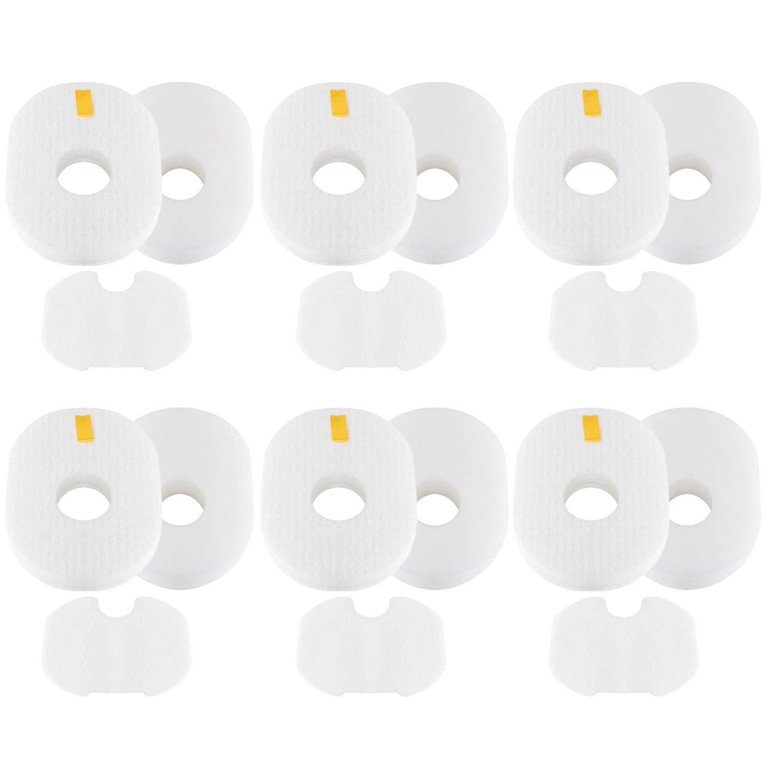 Colorfullife 6 Pack Replacement Filters for Shark Rocket HV300 Series - Foam, Felt, & Post-Filters, Part# XFFV300