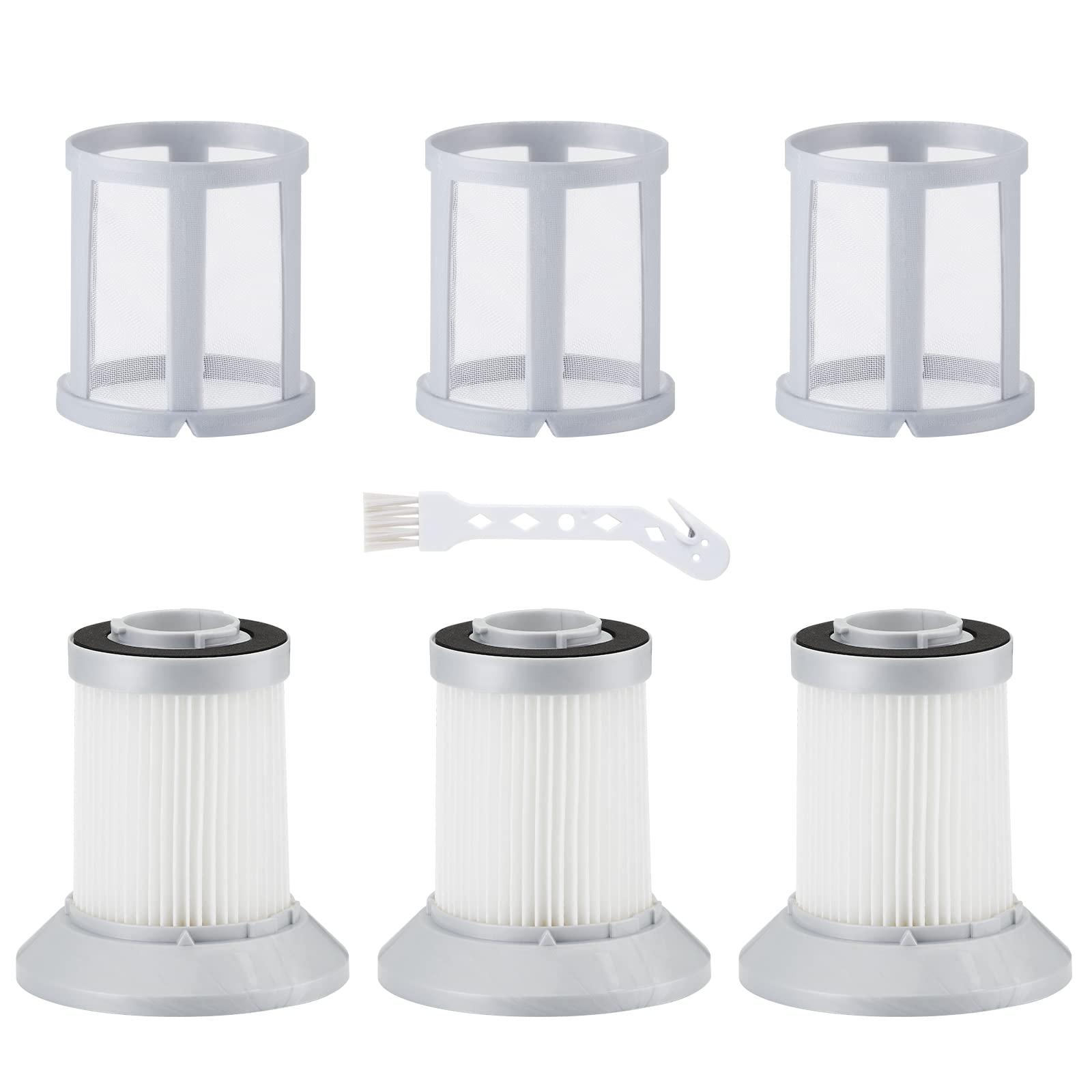 3 Pack High Efficiency Filters for Bissell Zing & Powerforce Bagless Canister Vacuum 2156A/1665/16652/1665W - Replacement Filters with Cleaning Brush
