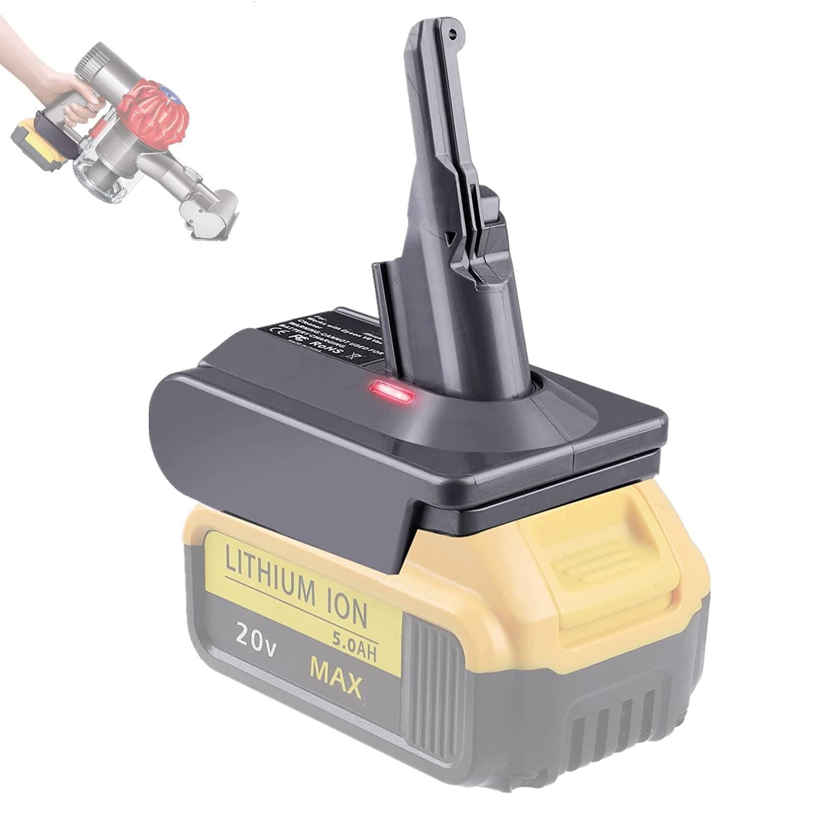 V8 Adapter for Dyson Vacuum Cleaner, Compatible with Dyson V8 Animal, V8 Absolute, V8 Motorhead Pro | Dewalt 20V 60V Lithium Battery Converter