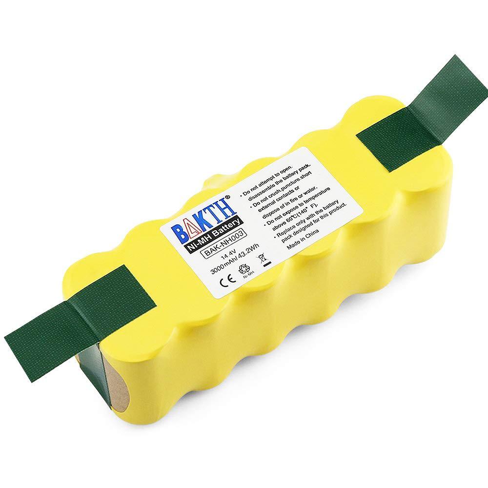 Bakth 14.4V 3000mAh Ni-MH Battery for iRobot Roomba 500 600 700 800 Series Vacuum Cleaners