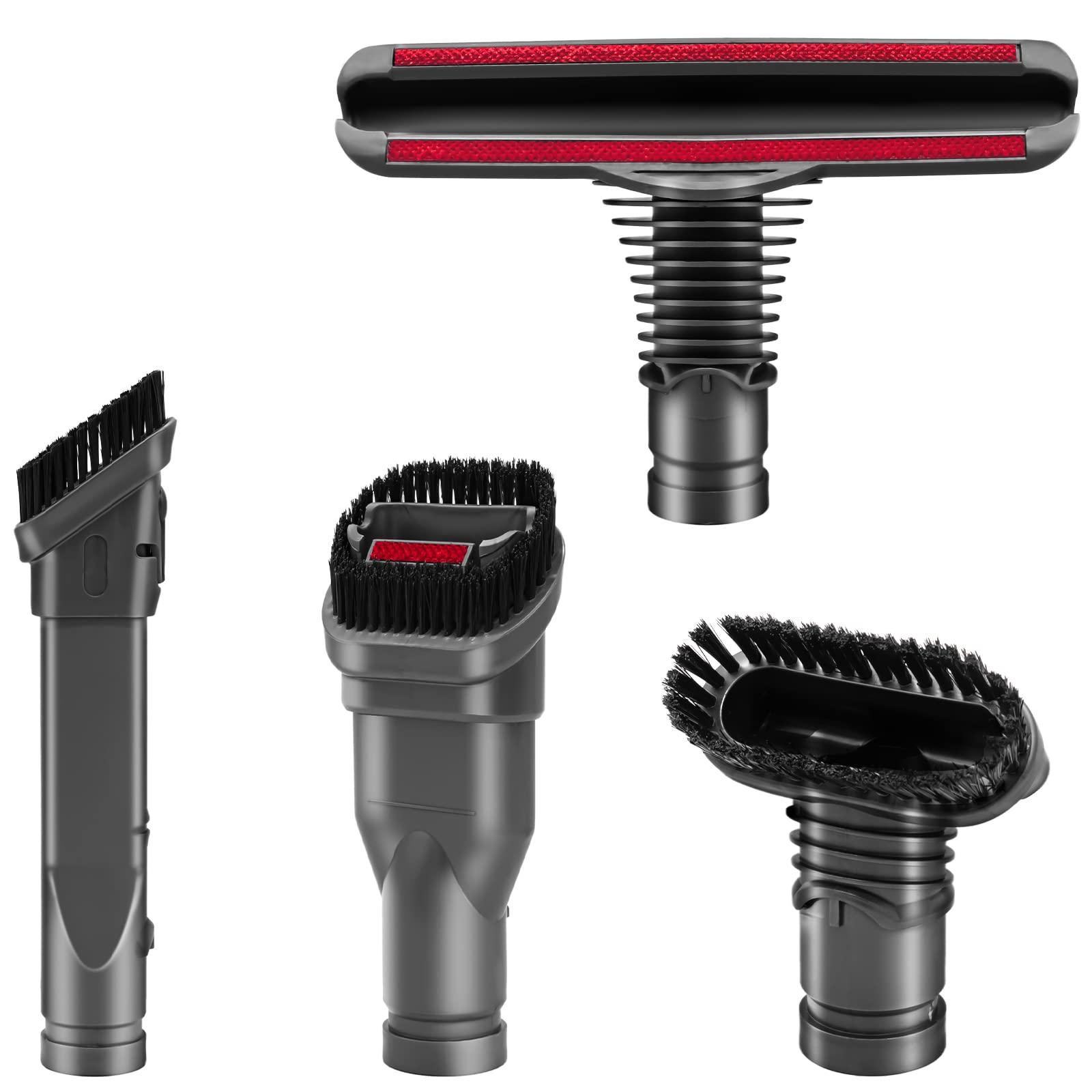 Compatible Replacement Attachment Tools Kit for Dyson V6 DC24 DC33 DC35 DC39 DC44 DC58 DC59 DC62 DC74 Cordless Vacuum - 4-Piece Brush Kit