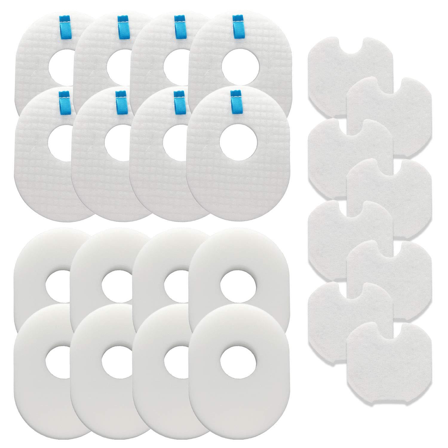 Shark Rocket HV300 Replacement Vacuum Filters Set | 8 Foam + 8 Felt + 8 Post-Filters | XFFV300
