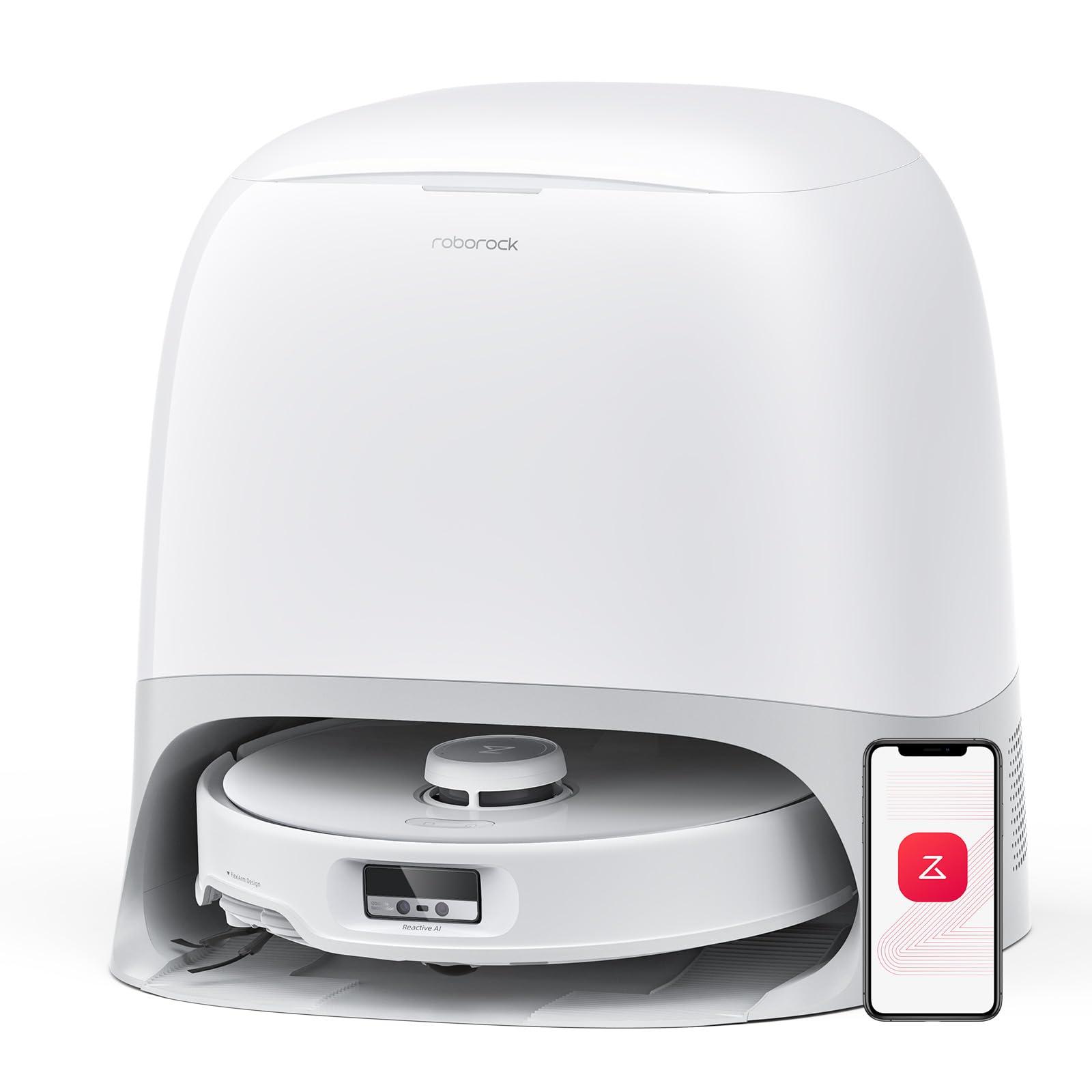 Roborock Qrevo Curv Robot Vacuum and Mop with 18,500Pa Suction and Zero-Tangling Brushes