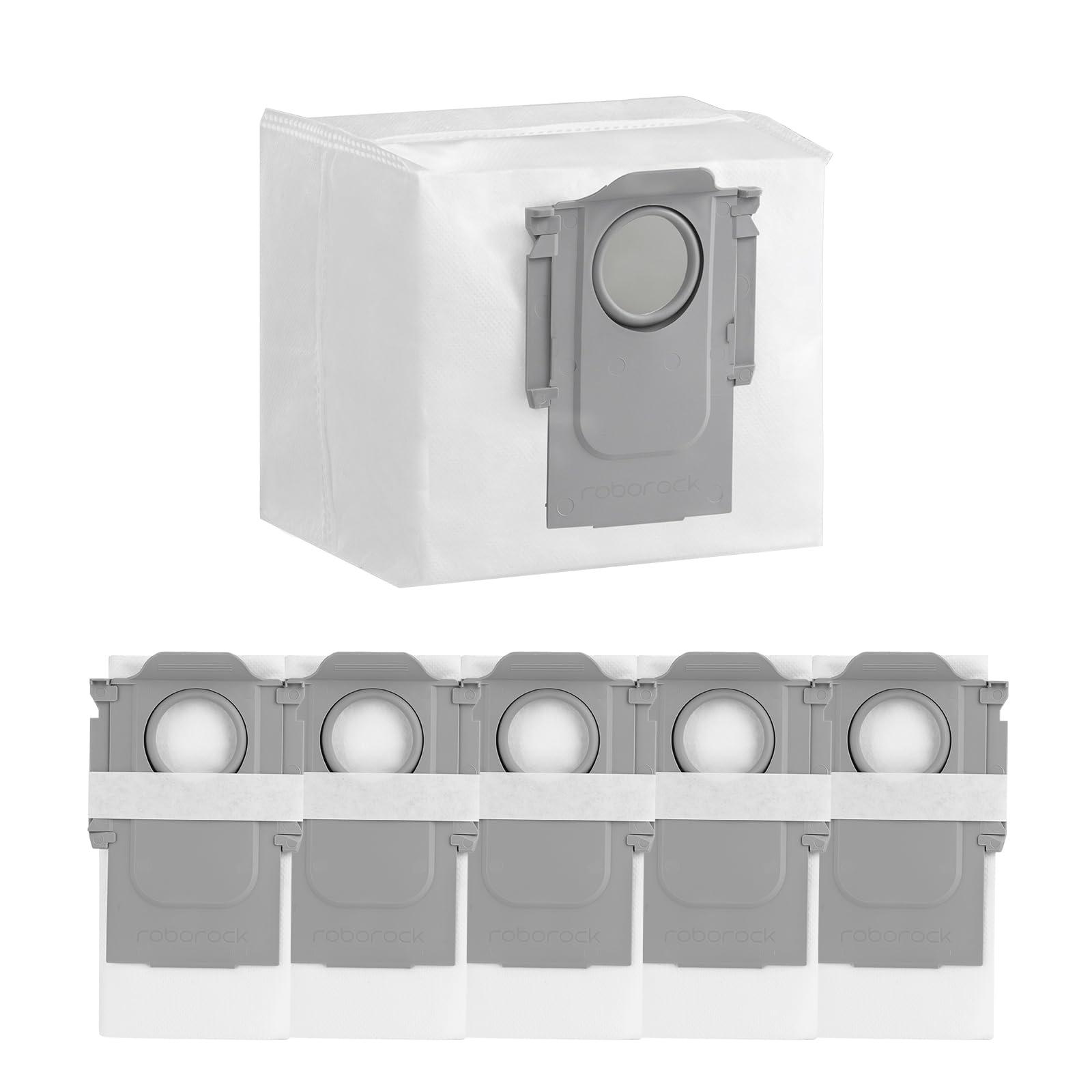 6-Pack Roborock Disposable Dust Bags for S7Maxv Ultra, Q5, Q5+, Q7, Q7+, Q7Max, Q7Max+, Robot Vacuum Cleaners - 2.5L Large Capacity