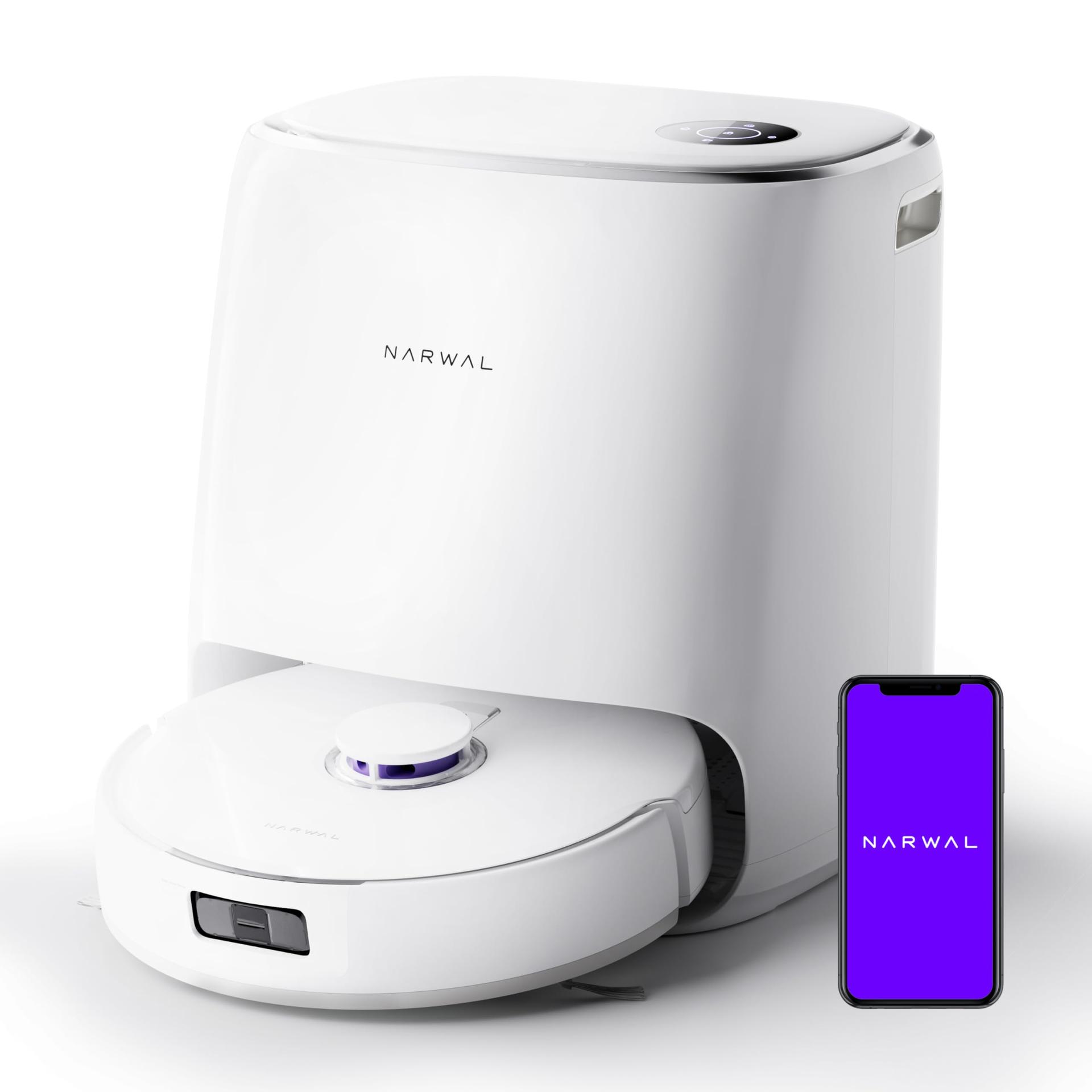 Narwal Freo X Ultra Robot Vacuum and Mop Combo, 8200Pa - Pet Hair Robotic Vacuum and Mop Cleaner with Self-Empty Docking Station