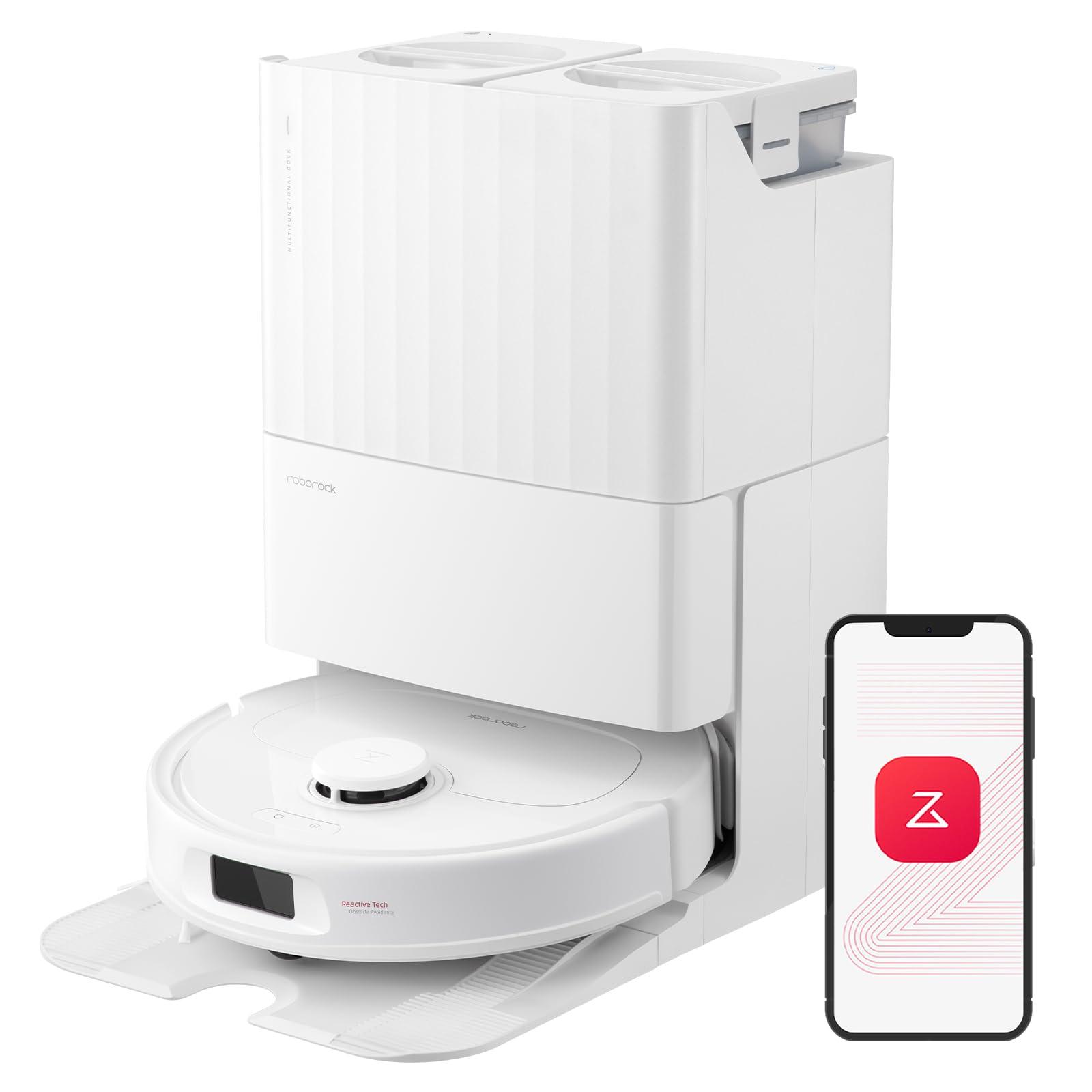 Roborock Qrevo S Self-Drying Robot Vacuum and Mop with 7000Pa Suction - White