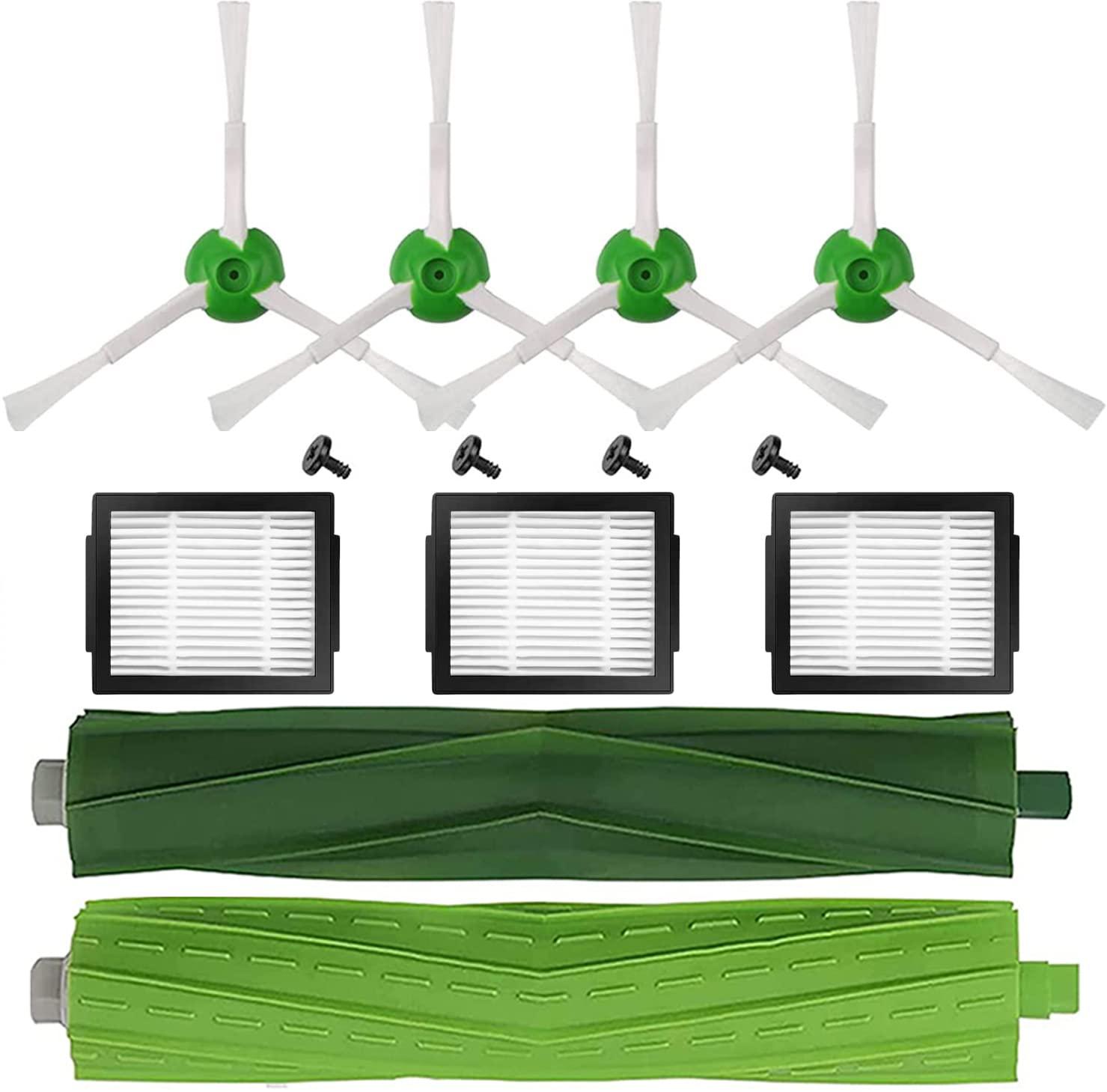Replacement Parts Set for iRobot Roomba I7 I7+/I7 Plus E5 E6 Vacuum Cleaner - Filters, Brushes, Rubber Brushes