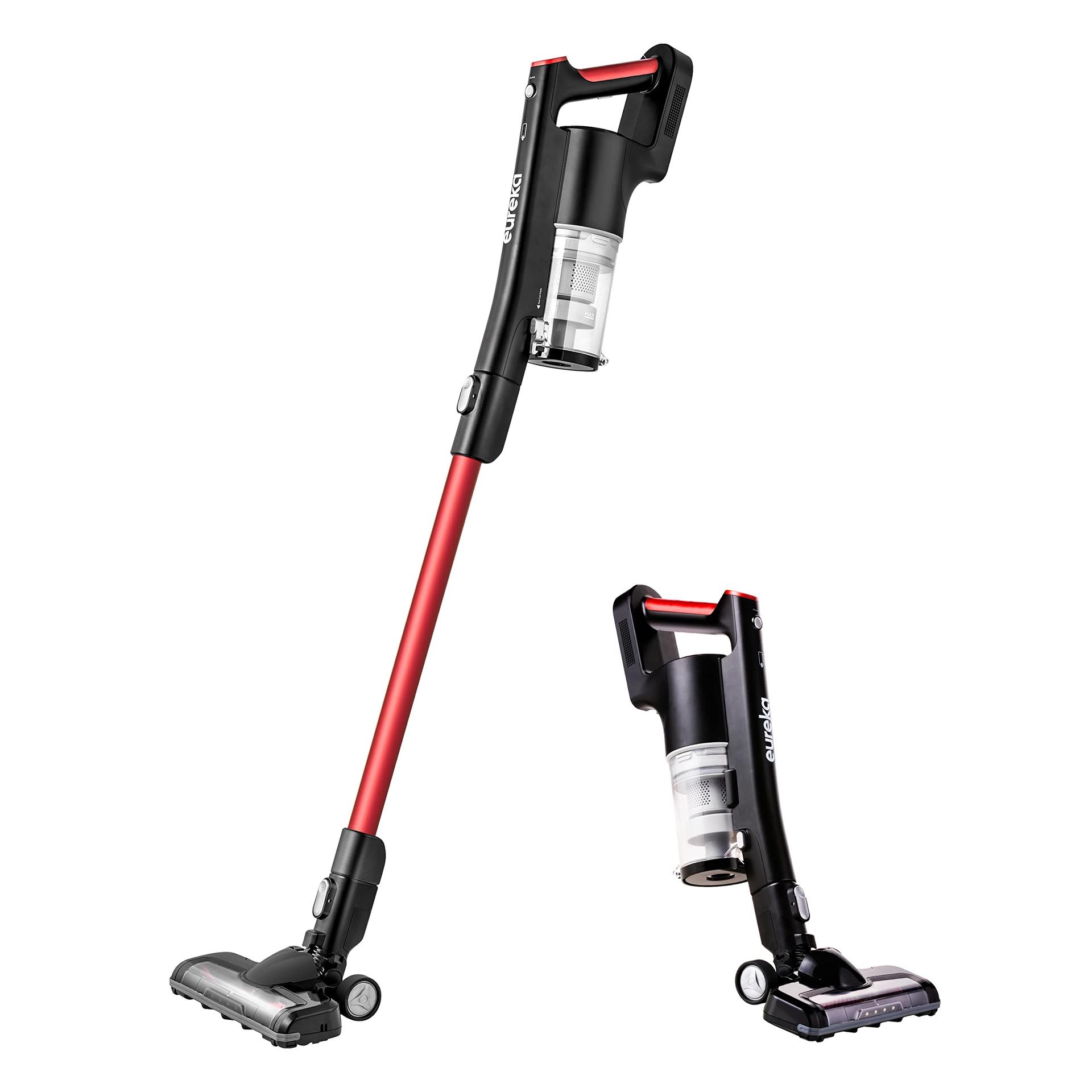 Eureka Lightweight Cordless Stick Vacuum Cleaner for Hard Floors, Rechargeable Handheld - Rose Red