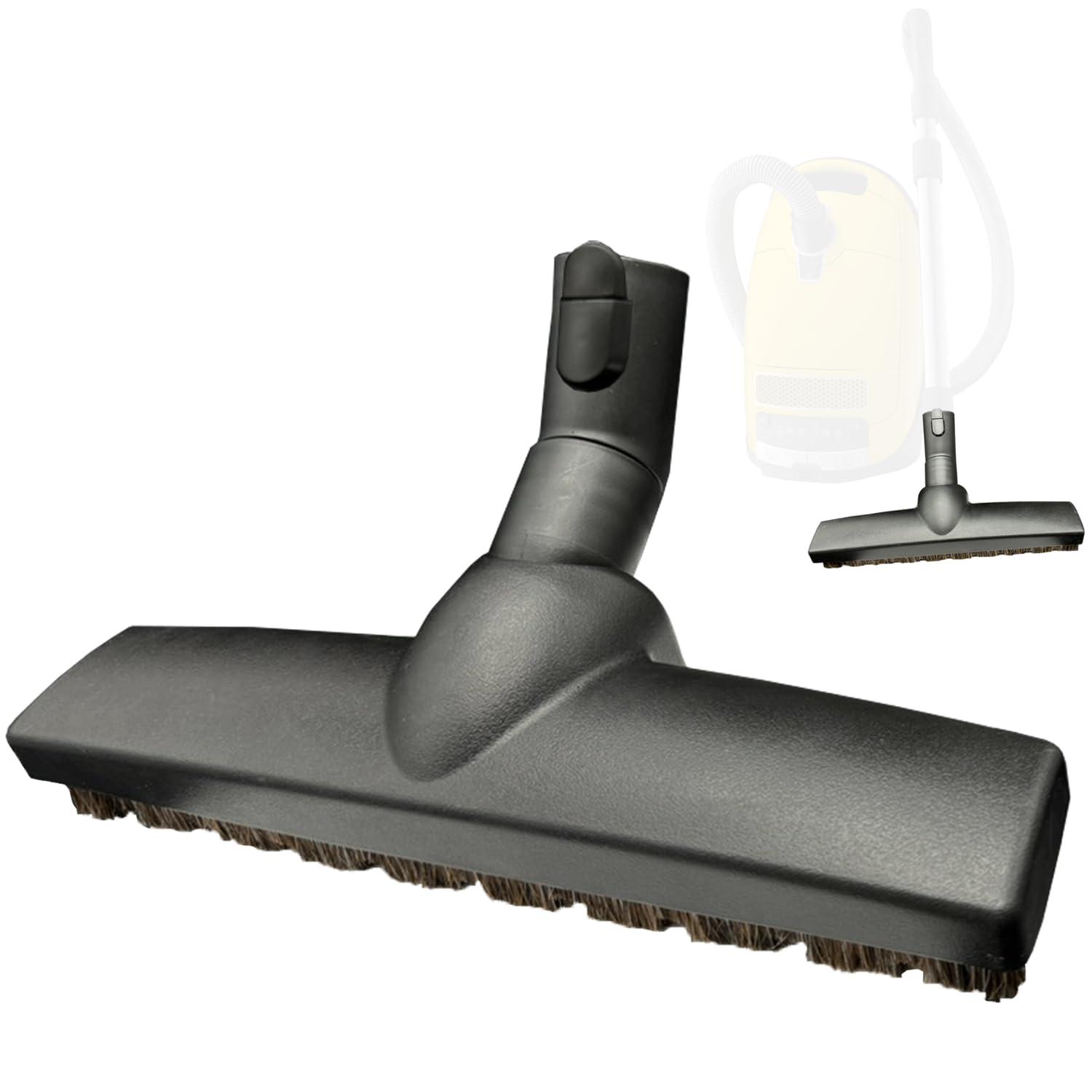 Replacement Vacuum Brush Head with Wheels & Horsehair Bristles for Miele C1 C2 C3 Vacuum Accessories - 1-3/8'' Hardwood Floor Attachment