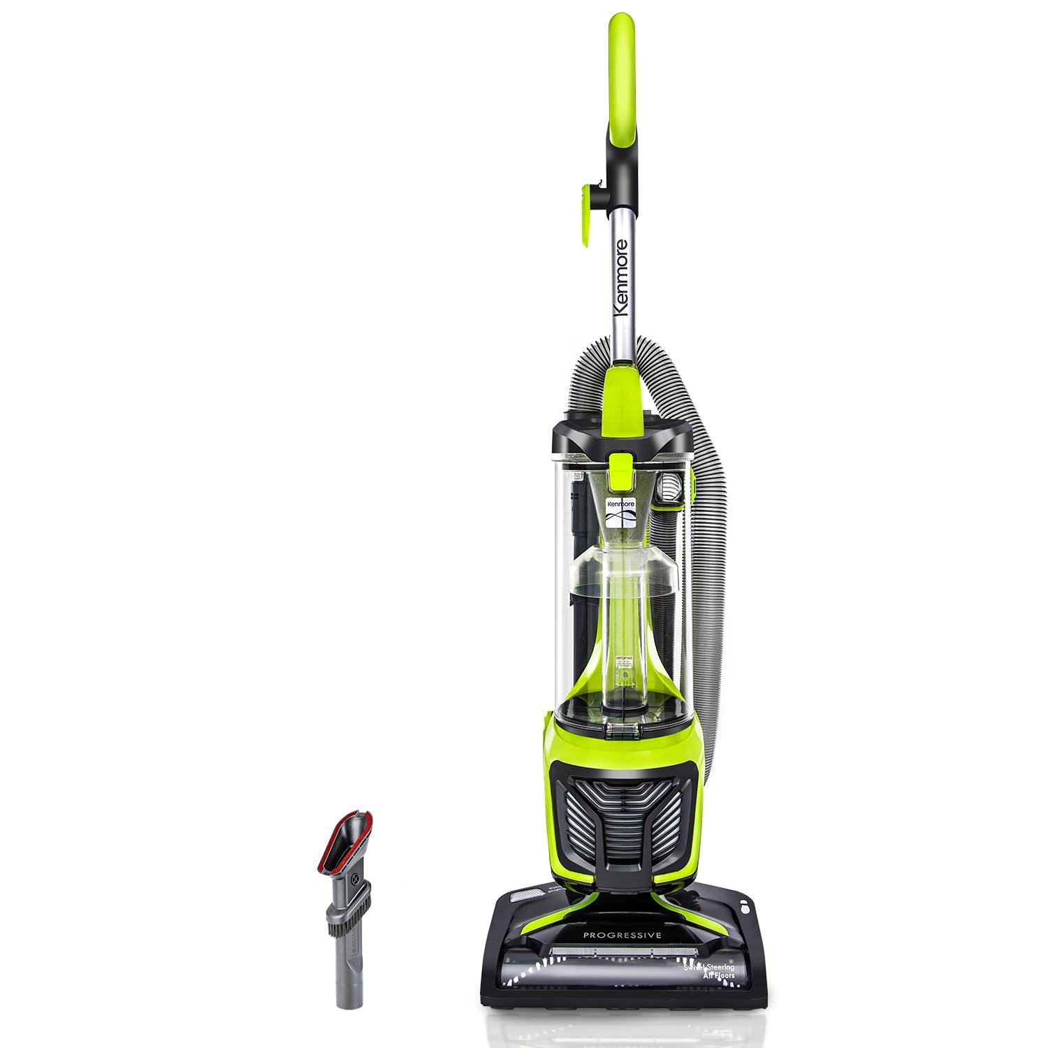 Kenmore Du2001 Bagless Upright Vacuum Cleaner with 2-Motor System, XL Dust Cup, 3-in-1 Combination Tool, 2L - Yellow