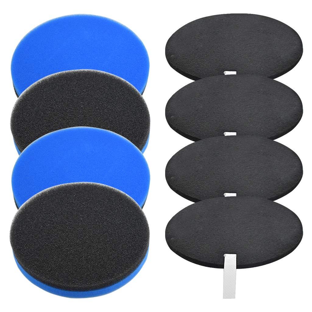 4-Pack Floral Fragrance Scented Pre & Post Motor Foam Filter Replacement Set for Bissell 1214 Cleanview & Powerglide Pets Vacuums