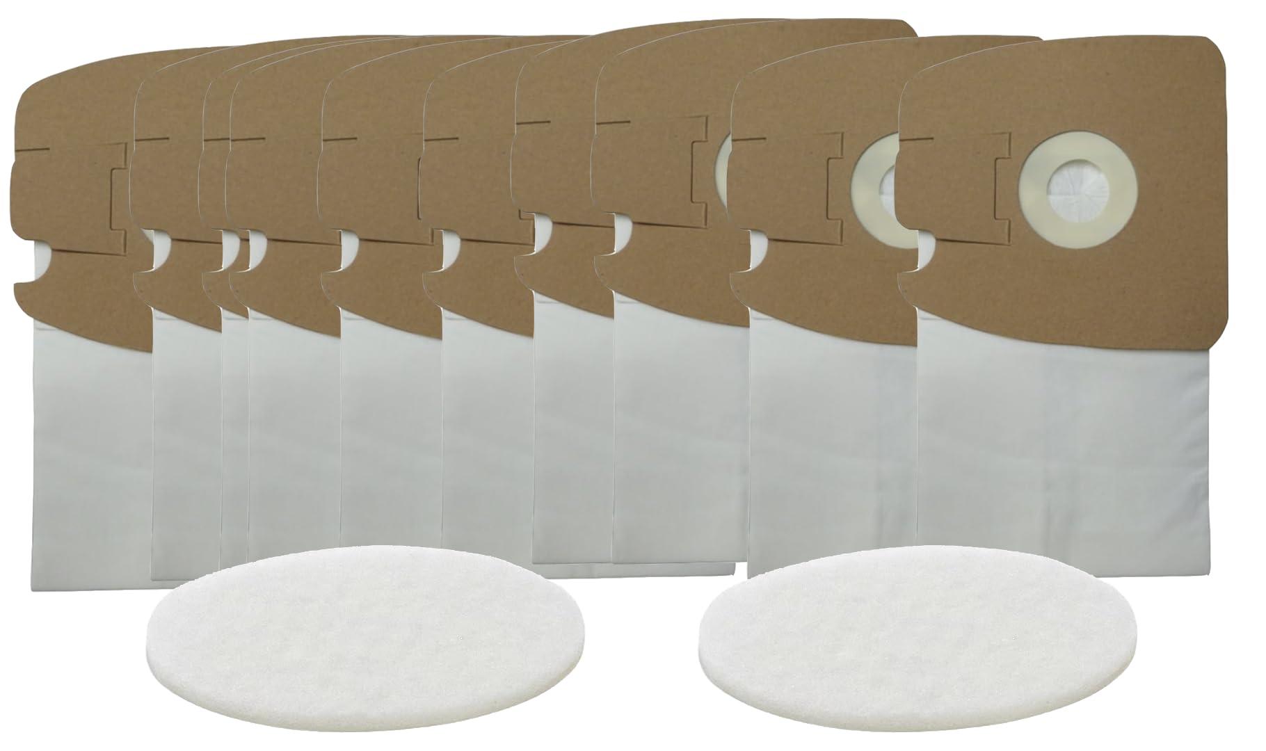 Budget-Friendly Replacement Vacuum Paper Bags for Eureka Style MM Mighty Mite Canisters - Pack of 10 Bags with 2 Motor Filters
