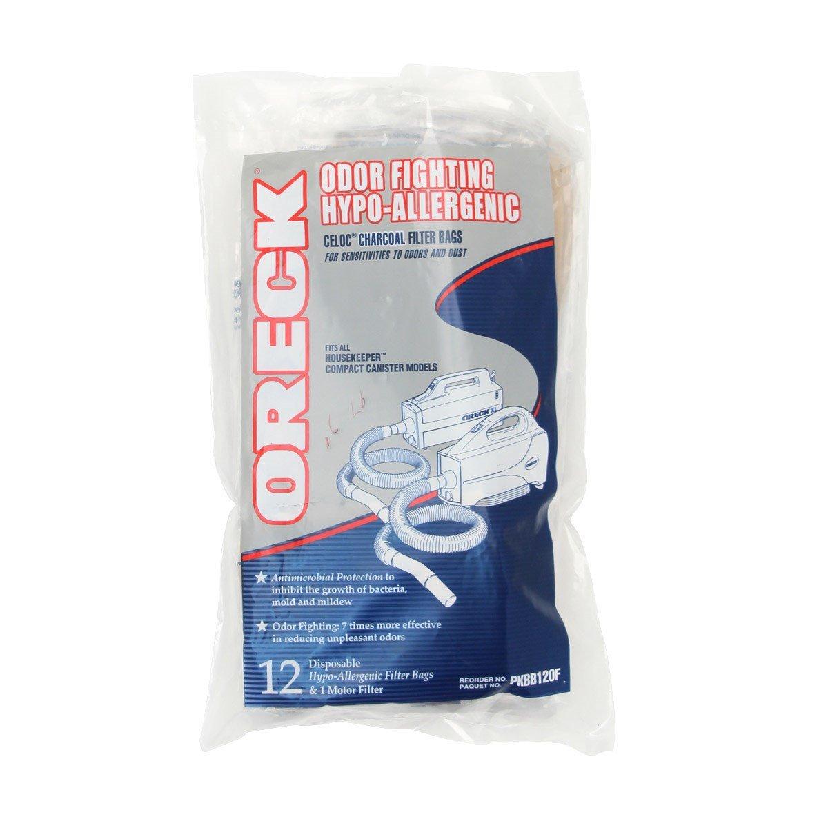 HEPA Compatible Oreck Handheld Vacuum Cleaner Bag Replacements, 12-Pack