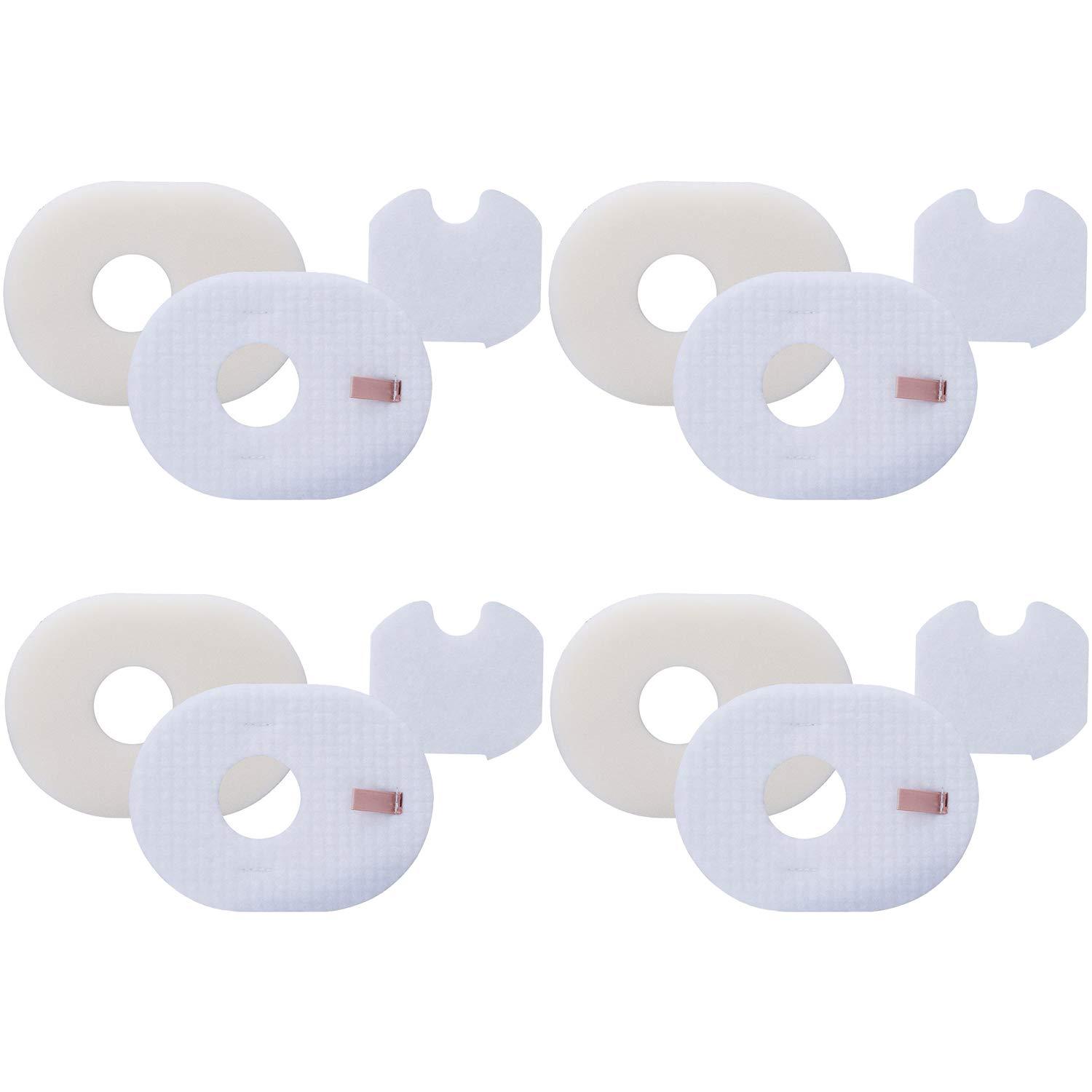 HEPA Filter Replacement Kit for Shark Rocket Vacuum HV300 HV301 HV300W HV302 HV305 HV310 UV450 - 4 Pack Foam & Felt Filters
