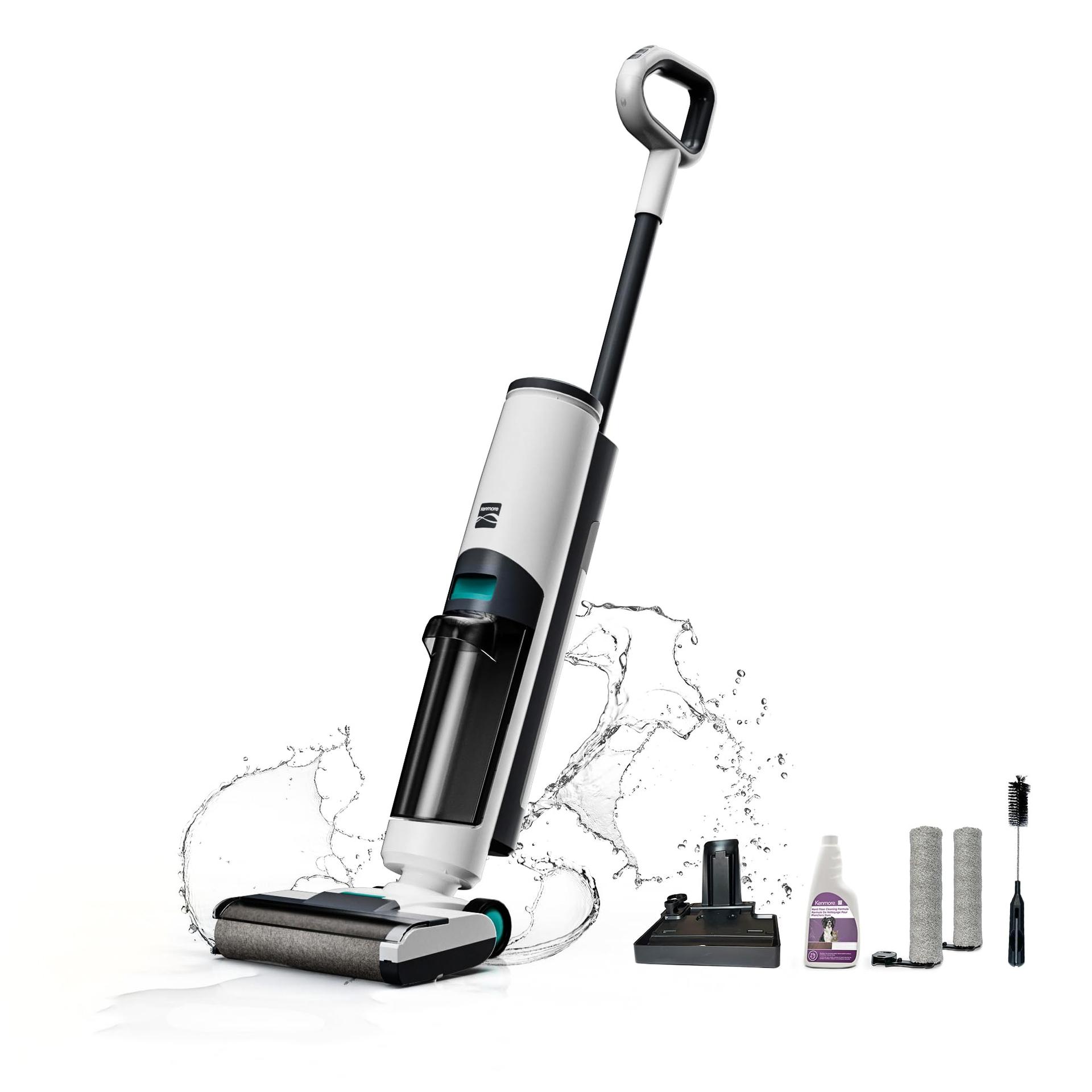 Lightweight Kenmore Hf5010 Aqualite 3-In-1 Cordless Wet Vacuum Hard Floor Cleaner with Self-Cleaning Mop