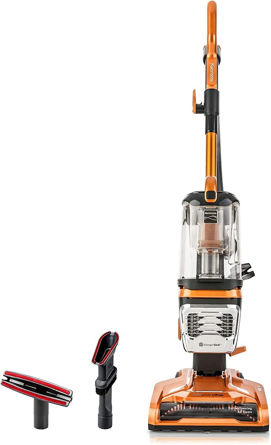 Lightweight Kenmore Du4080 Featherlite Upright Bagless Vacuum with Hepa Filter, 2-Motor Power Suction, Orange