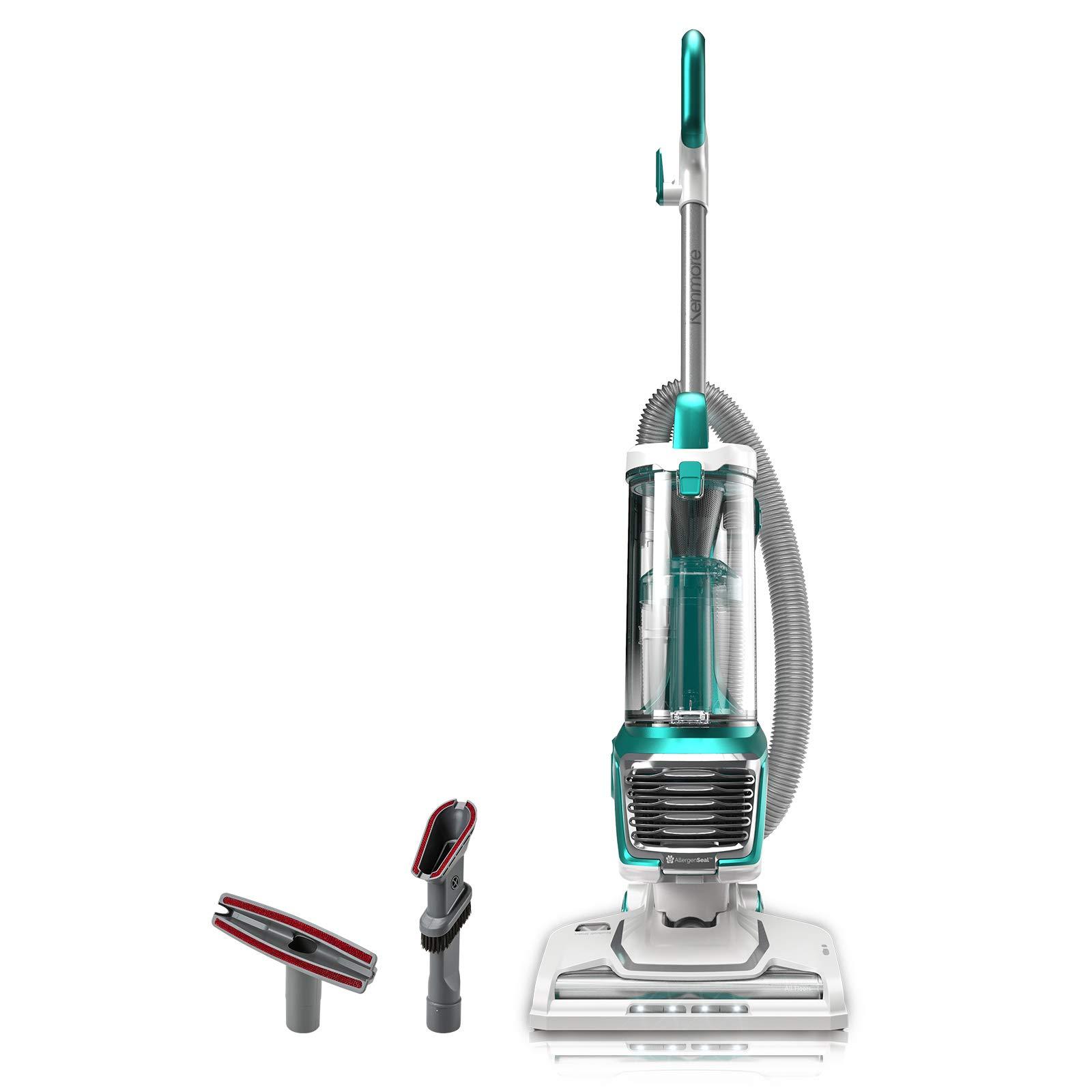 Kenmore Bagless Upright Vacuum Cleaner with Powerful Suction, HEPA Filter, Pet Hair Tools, Lightweight Design for Pet Hair, Hardwood Floors - Green