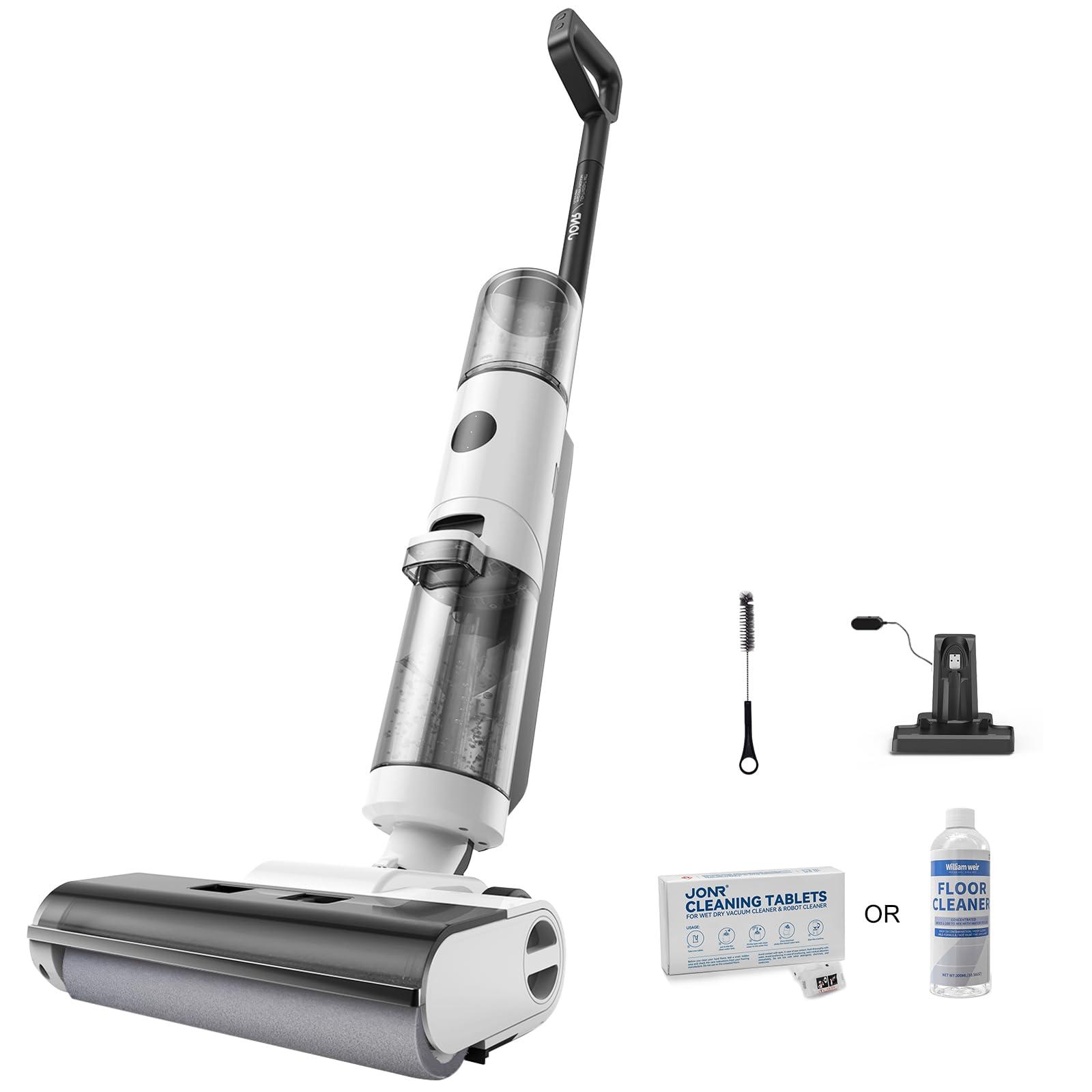 Cordless Wet Dry Vacuum Cleaner & Mop Combo - JONR ED12 - Lightweight, Self-Propelled, Powerful Suction