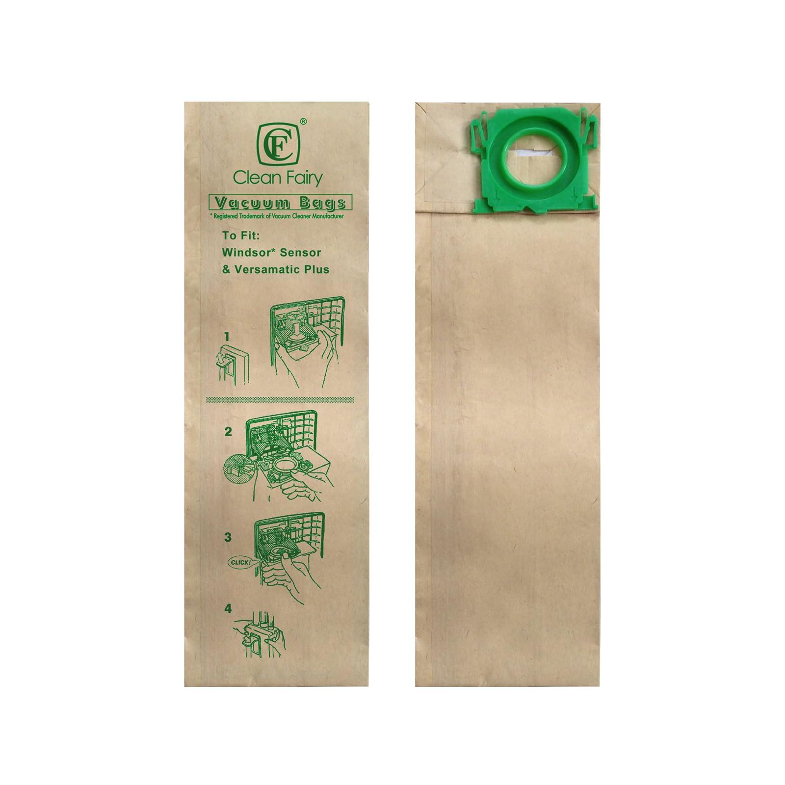 Cf Clean Fairy 20-Pack Vacuum Cleaner Bags Compatible with Windsor Sensor, Sebo, and Kenmore - Replacement for 5300Rep