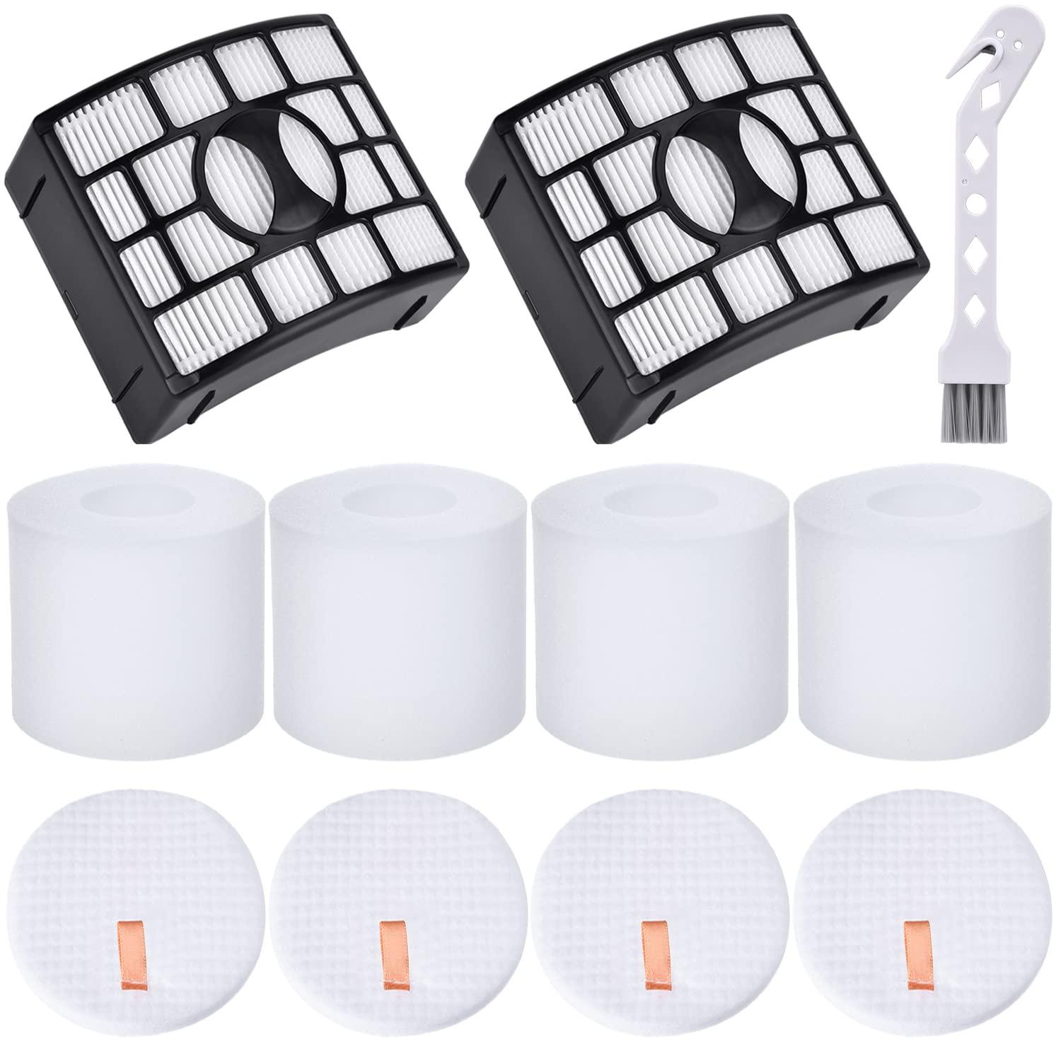 Replacement Filters for Shark Rotator DuoClean Lift-Away UV700 ZU701 Speed Upright Vacuum, 2 HEPA Filters, 4 Foam & Felt Filters - Compatible with XFF600 & XHF600