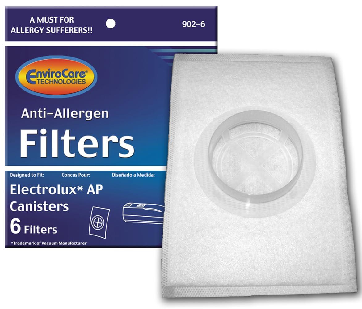 Envirocare Replacement Allergen Vacuum Cleaner Filters for Electrolux Aerus Canister Vacuums 6 Pack