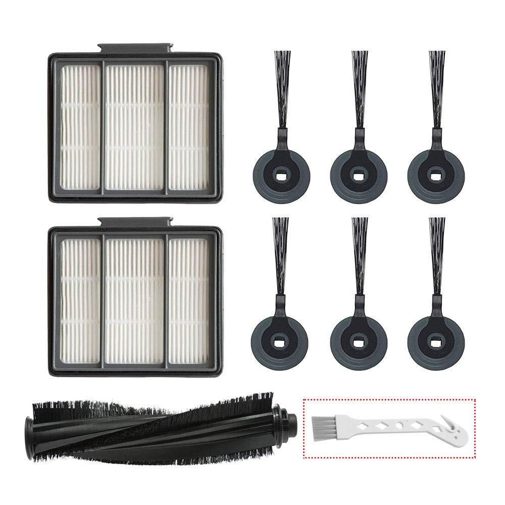 Lemige 10 Pack Replacement Filter and Side Brush Kit for Shark Ion Robot Vacuum R85 Rv850 S86 S87 S88 R71 R72 R75 Rv761 Rv771 Rv871 Av751 Av752 Av753