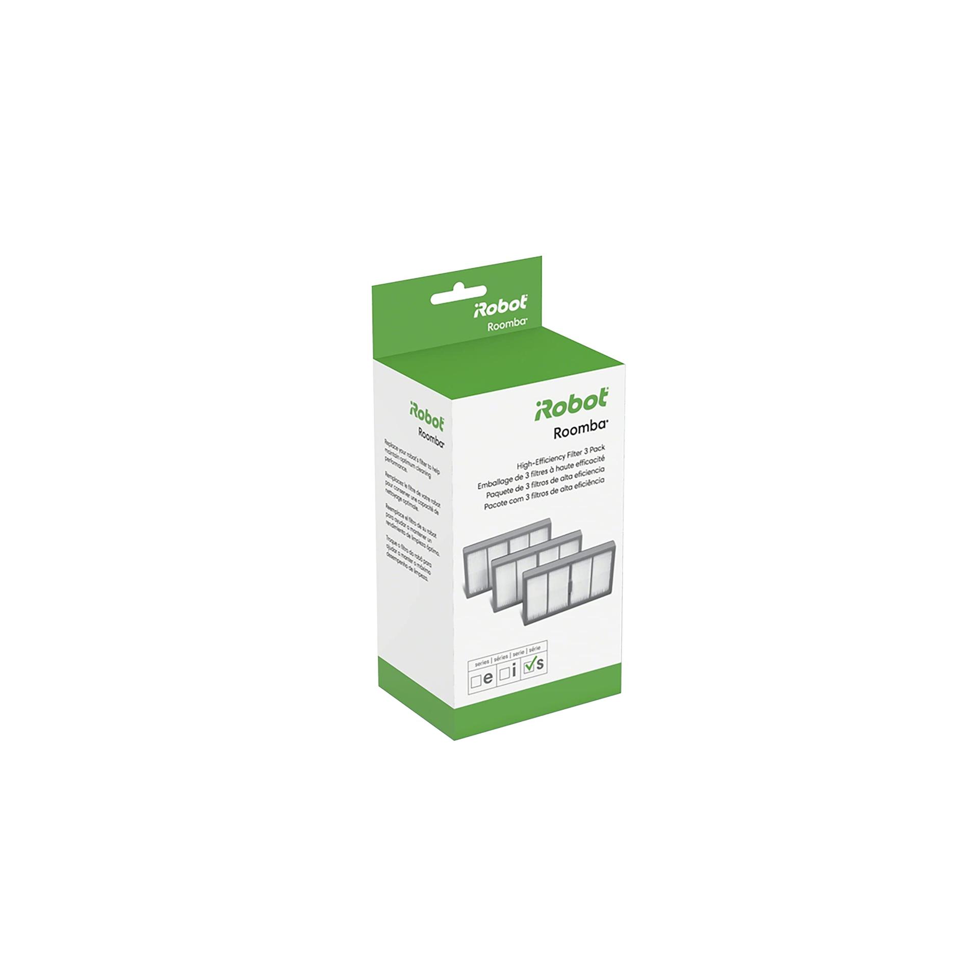 iRobot Roomba S Series High-Efficiency Filter (3-Pack) - Authentic Replacement Parts for Pet Hair Vacuum - White