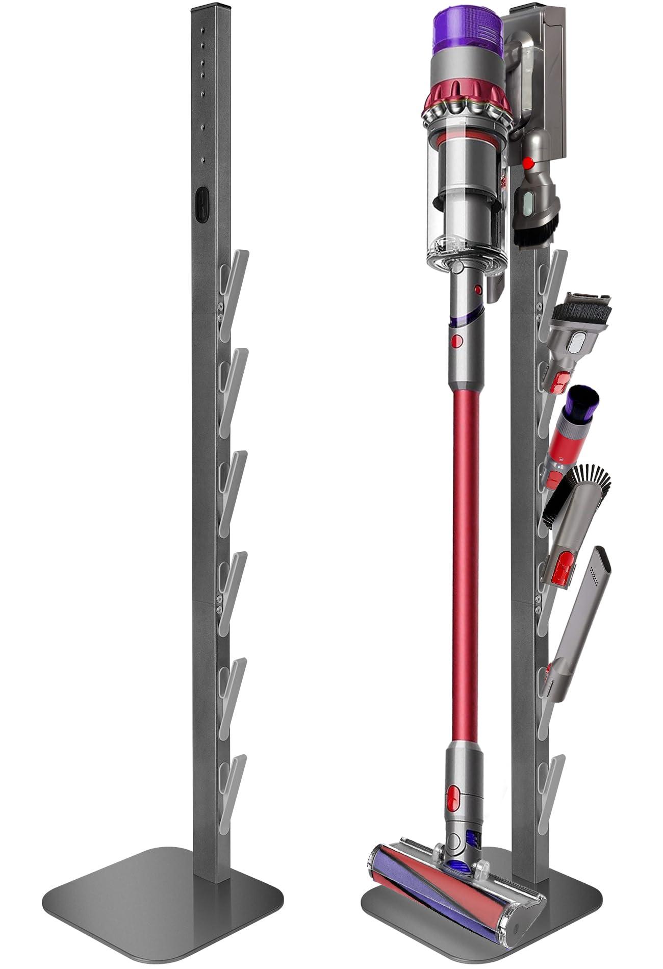 Haturi Vacuum Stand for Dyson Handheld Cordless Vacuum Cleaners | Metal Docking Station with Hidden Power Cord Design