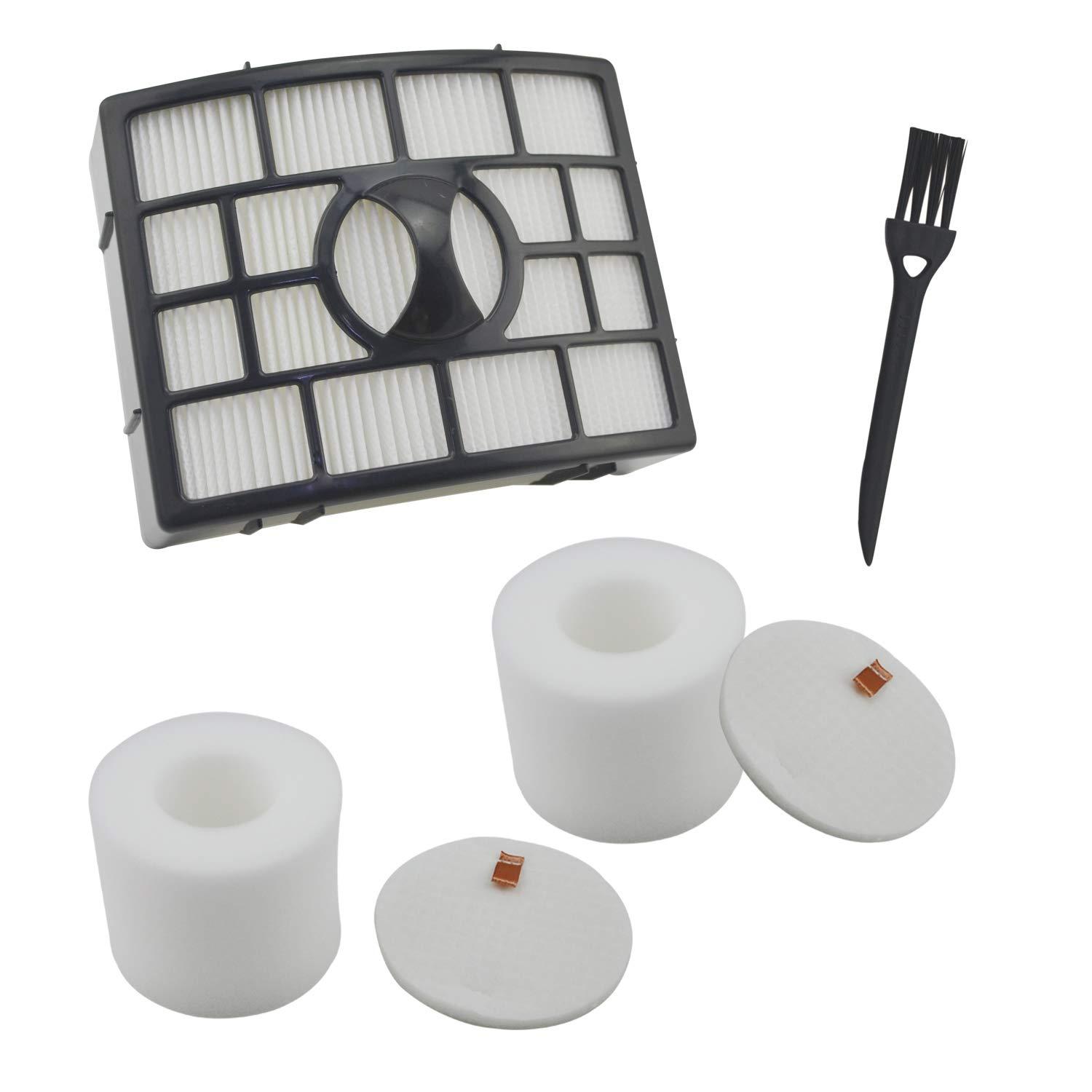 HEPA Filter Kit Replacement for Shark Rotator Apex Duoclean Powered Lift-Away Vacuums - XFF650 XHF650 Compatible