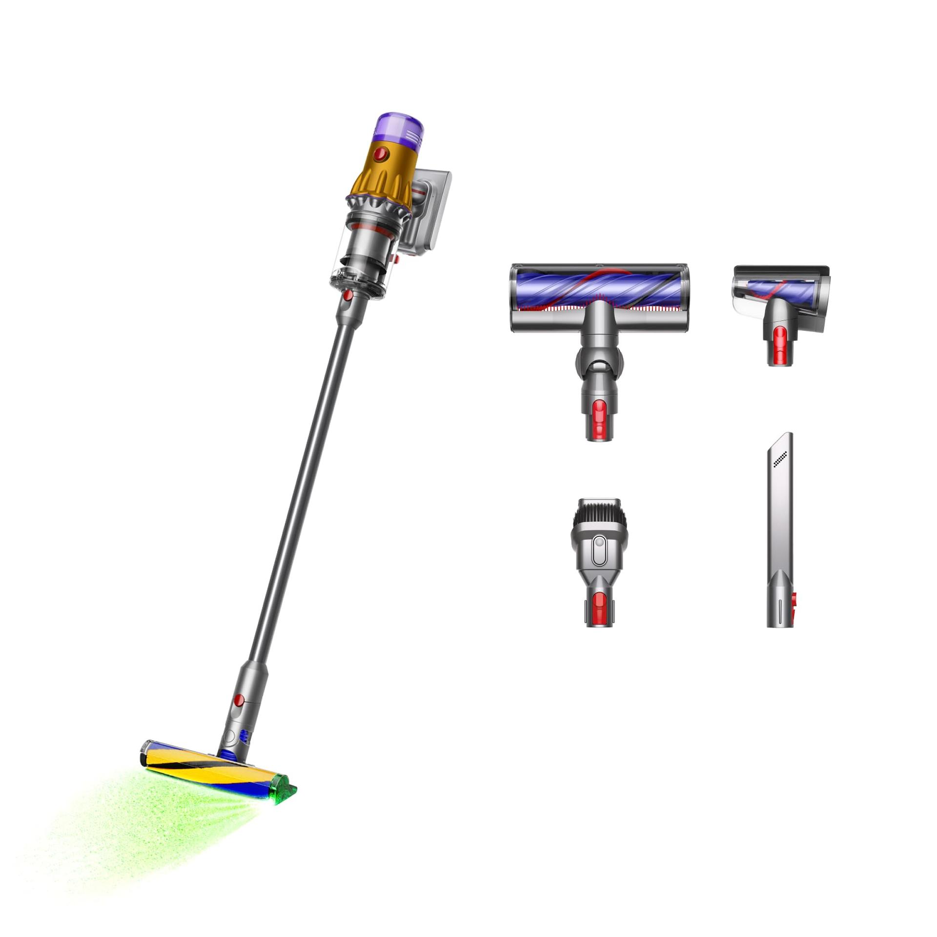 Dyson V12 Detect Slim Yellow/Iron Cordless Stick Vacuum Cleaner - Lightweight & Intelligent