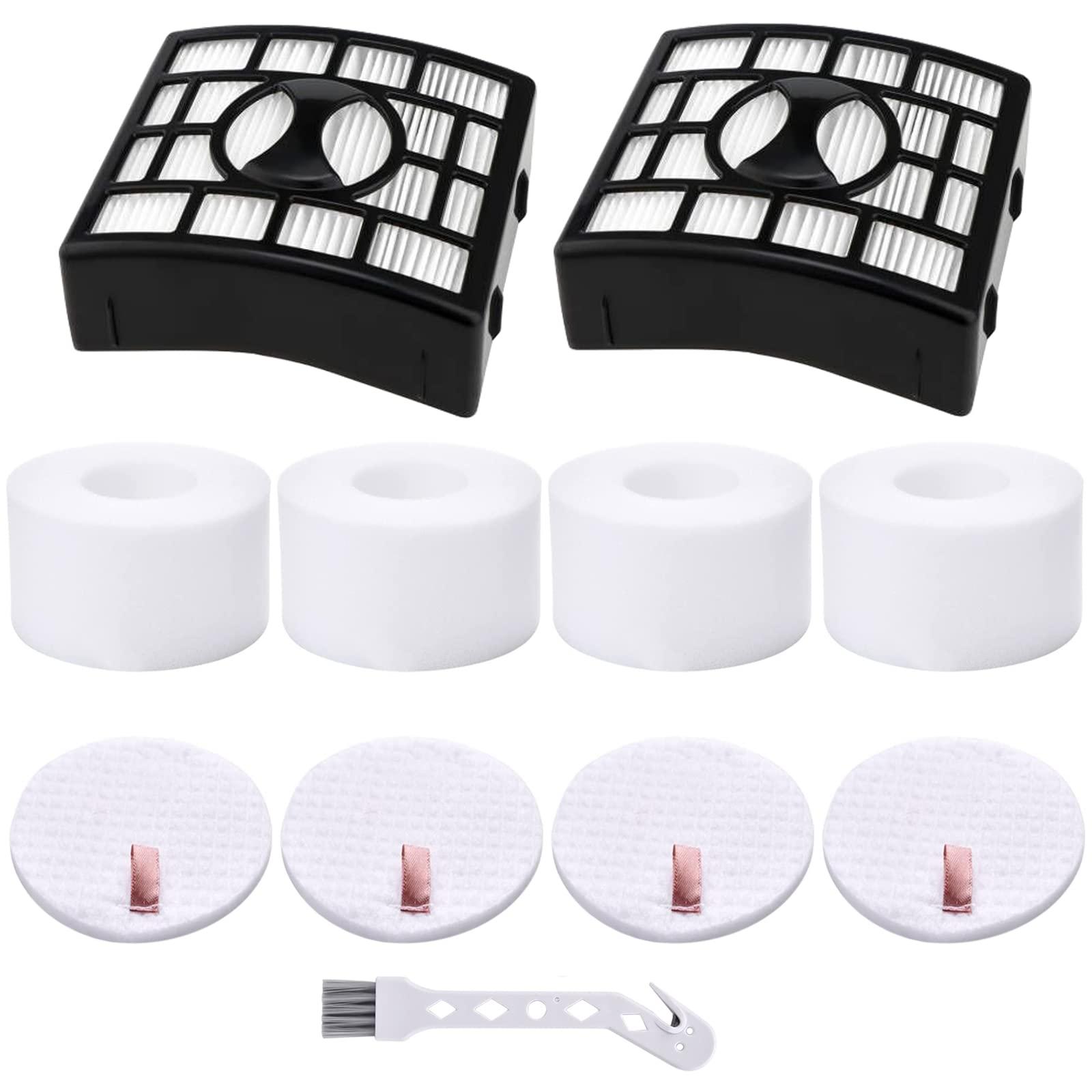 HEPA + Foam & Felt Filters Replacement for Shark NV680 NV800 NV801 DuoClean Pet Hair Vacuum Cleaner