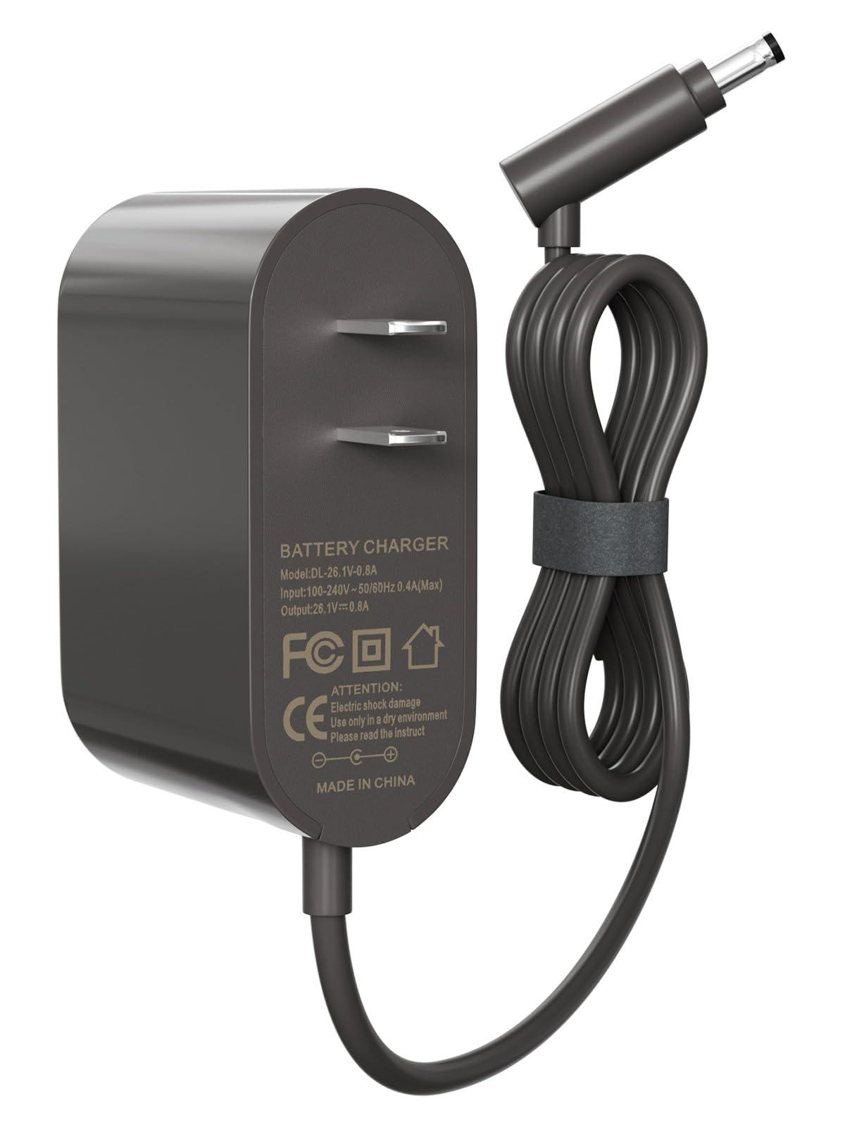 26.1V Replacement Charger for Dyson V8 V7 V6 Cordless Vacuum Cleaners - Compatible with Absolute, Animal, Motorhead Models - AC Adapter Power Supply