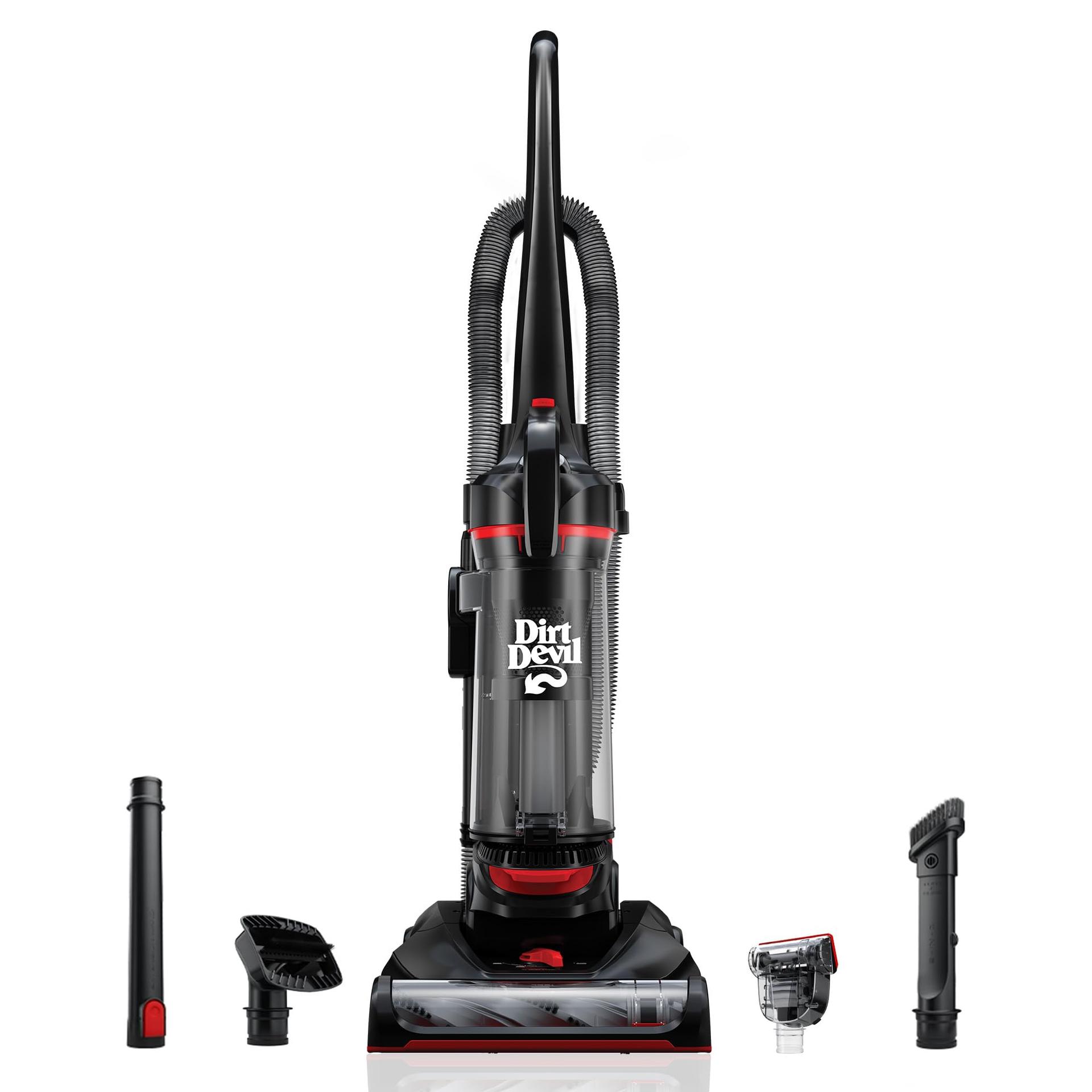 Dirt Devil Multi-Surface Total Pet+ Upright Vacuum Cleaner with Pet Tool Kit, Powerful Suction for Carpet and Hard Floors, UD76400V, Black