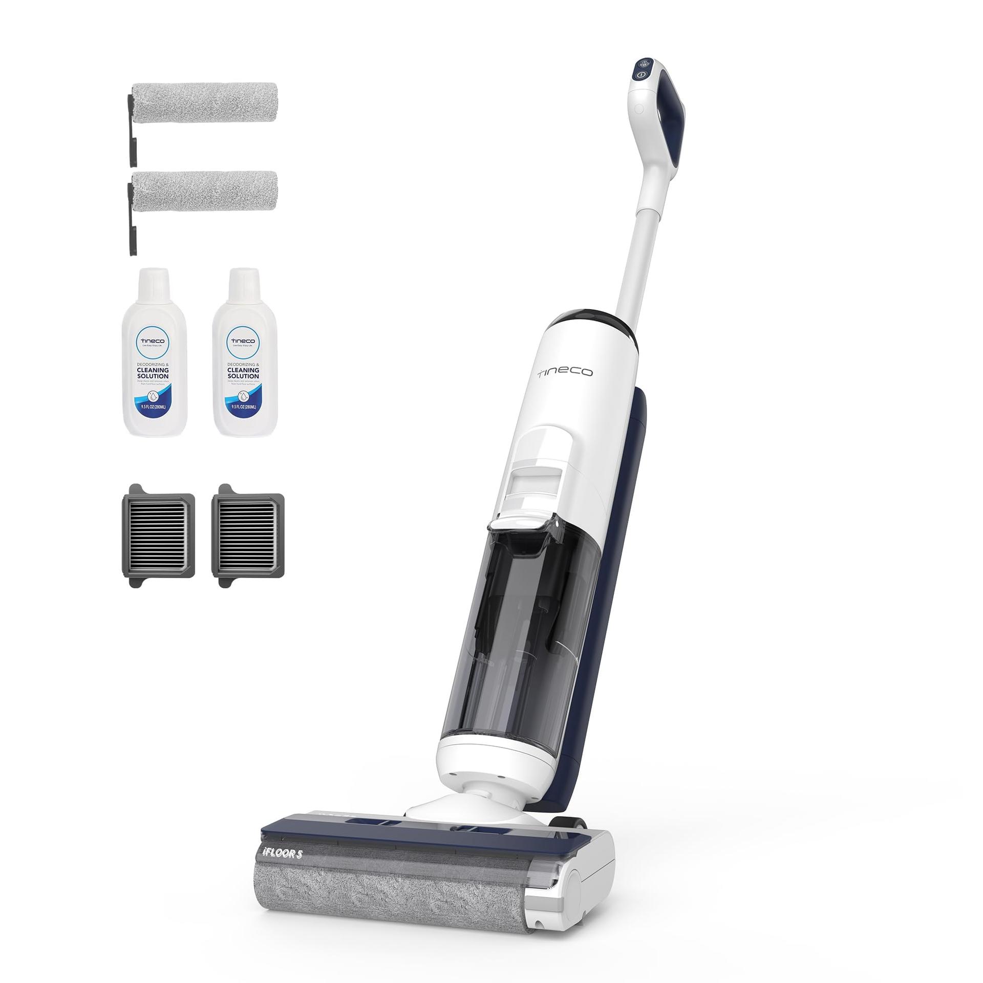 Tineco iFloor 5 Breeze Complete Cordless Wet Dry Vacuum and Floor Washer for Hard Floors - Hands-Free Self-Cleaning, Lightweight Design