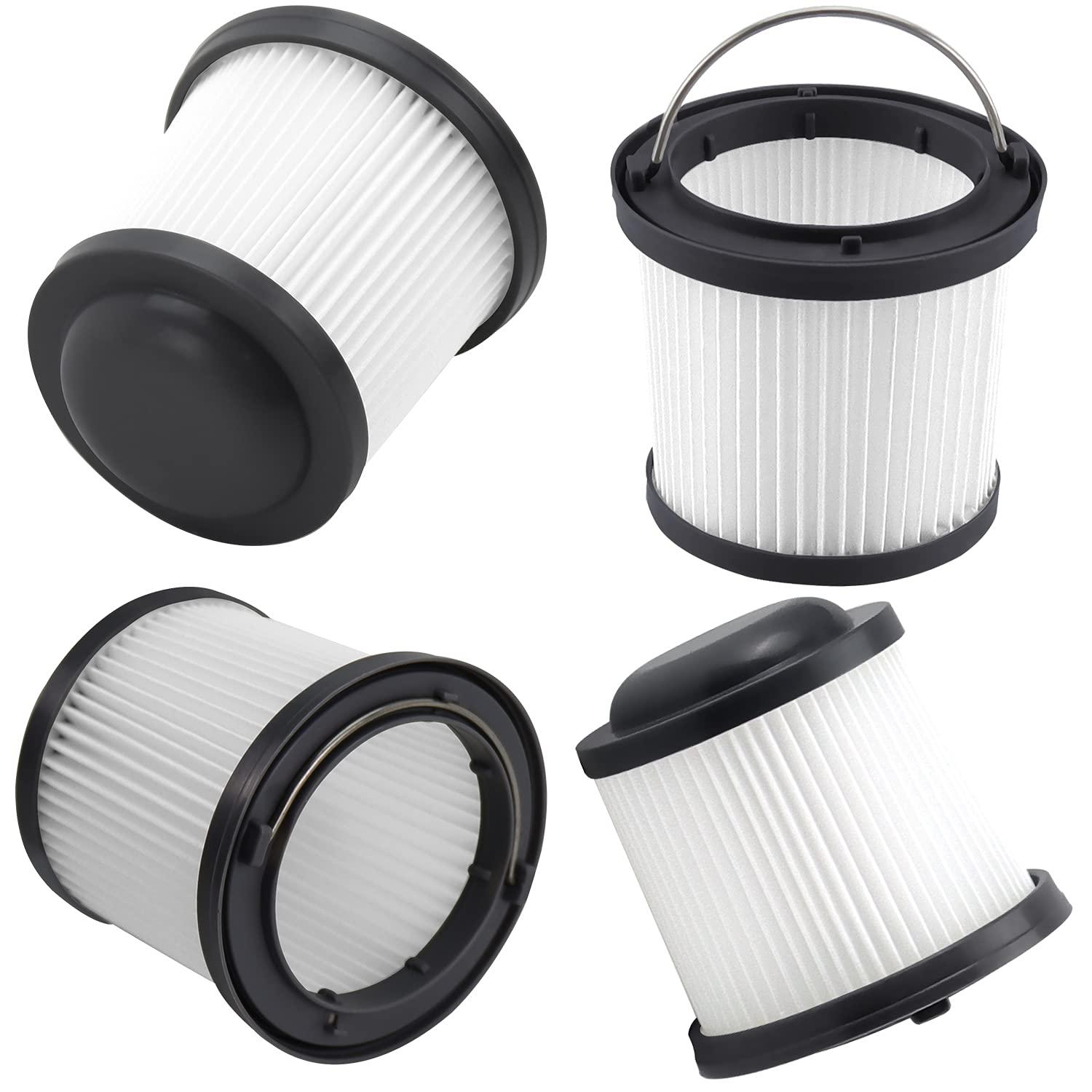 Funmit PVF110 Black and Decker Washable Filter Replacement for Pivot Vacuums – 4 Pack
