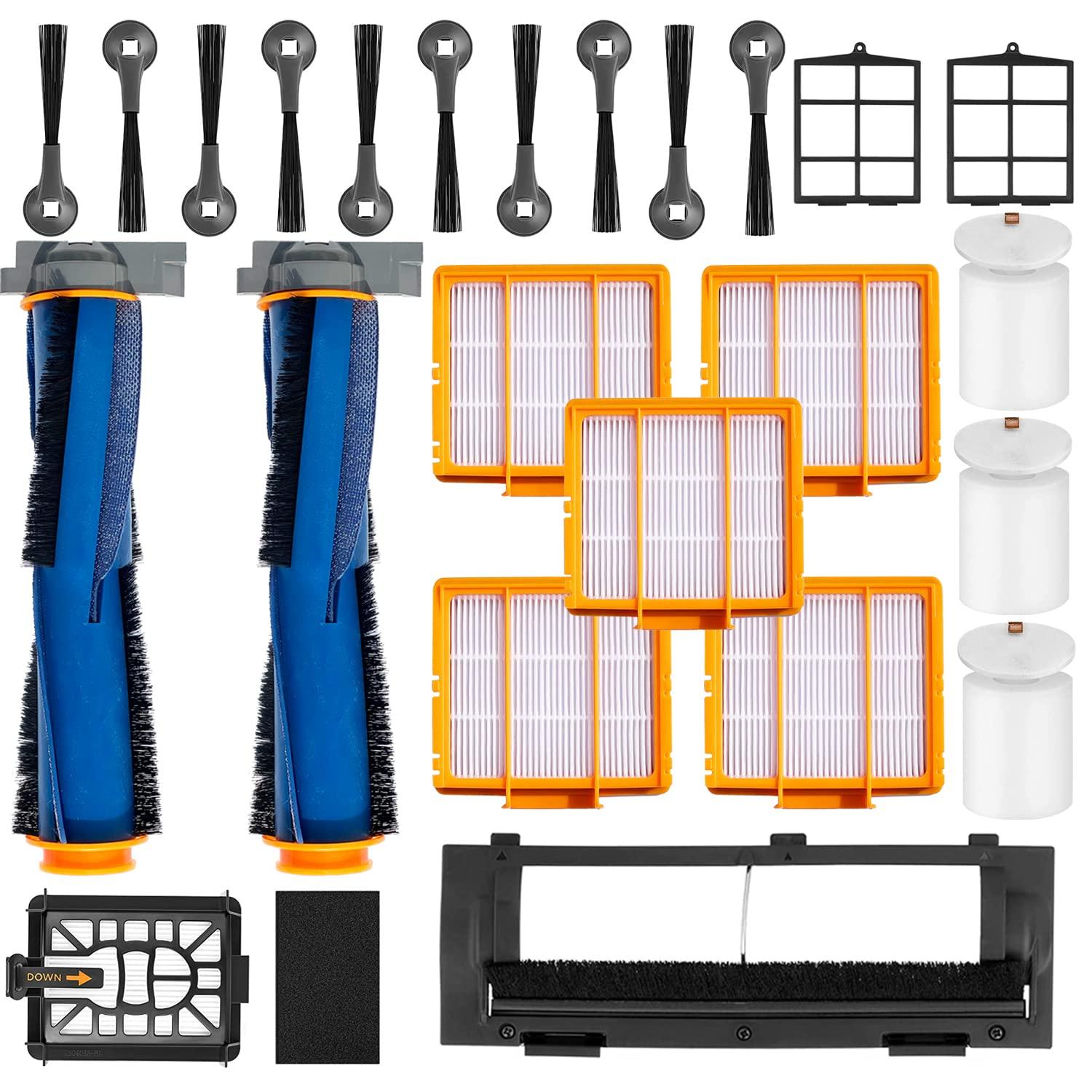 Replacement Parts for Shark AI AV2501S AV2501AE RV2502AE RV2520AOUS AV2510AOUS AV2511AE RV2610WA RV2610WD Accessories Kit with Roller Brush, Filters, and Side Brushes