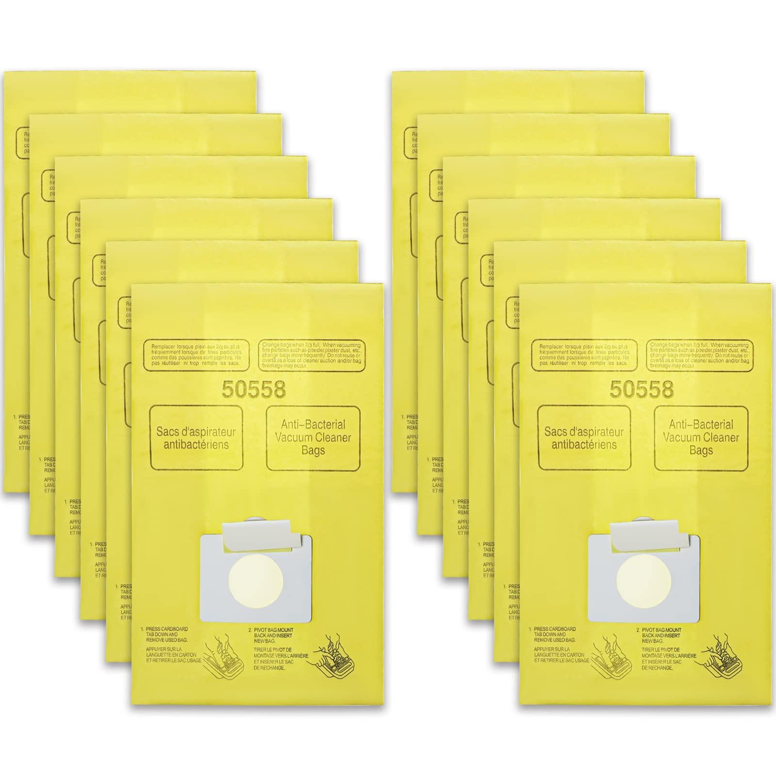Premium Vacuum Bags Replacement for Kenmore Canister C/Q 5055 50555 50557 50558 and Panasonic Type C-5 C-18 Vacuums - 12 Pack