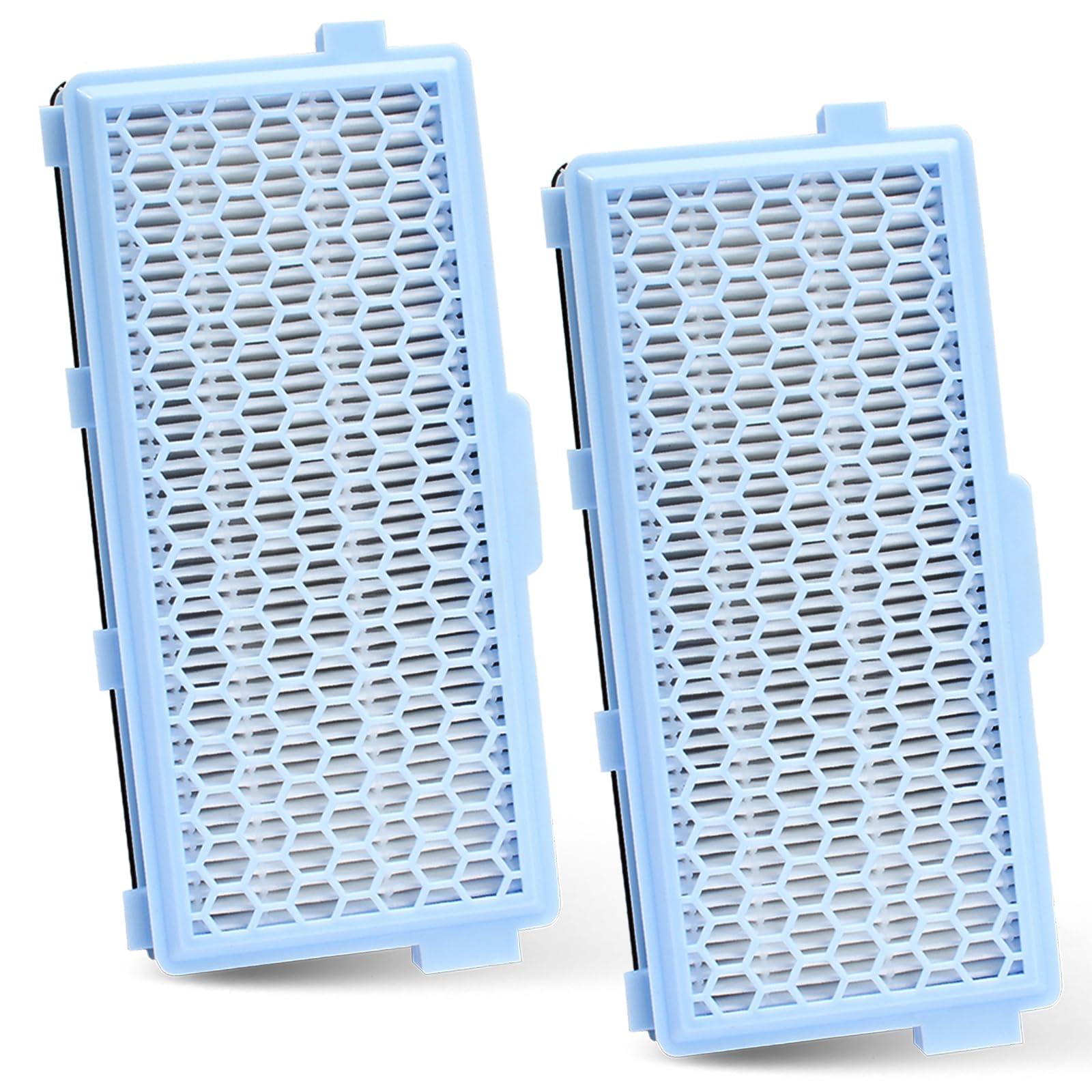 HEPA AirClean 50 Filter Replacement for Miele Vacuum Cleaner - Compatible with Complete C2, C3, Compact C1, C2 (2 Pack)